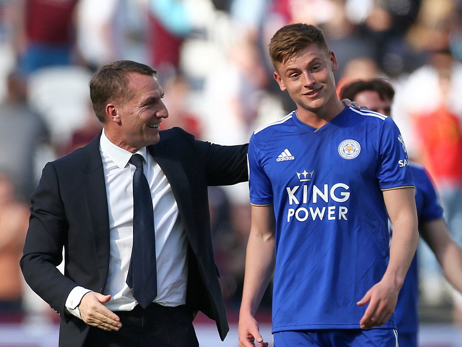 Leicester boss Brendan Rodgers has tipped Harvey Barnes for the top (Yui Mok/PA)