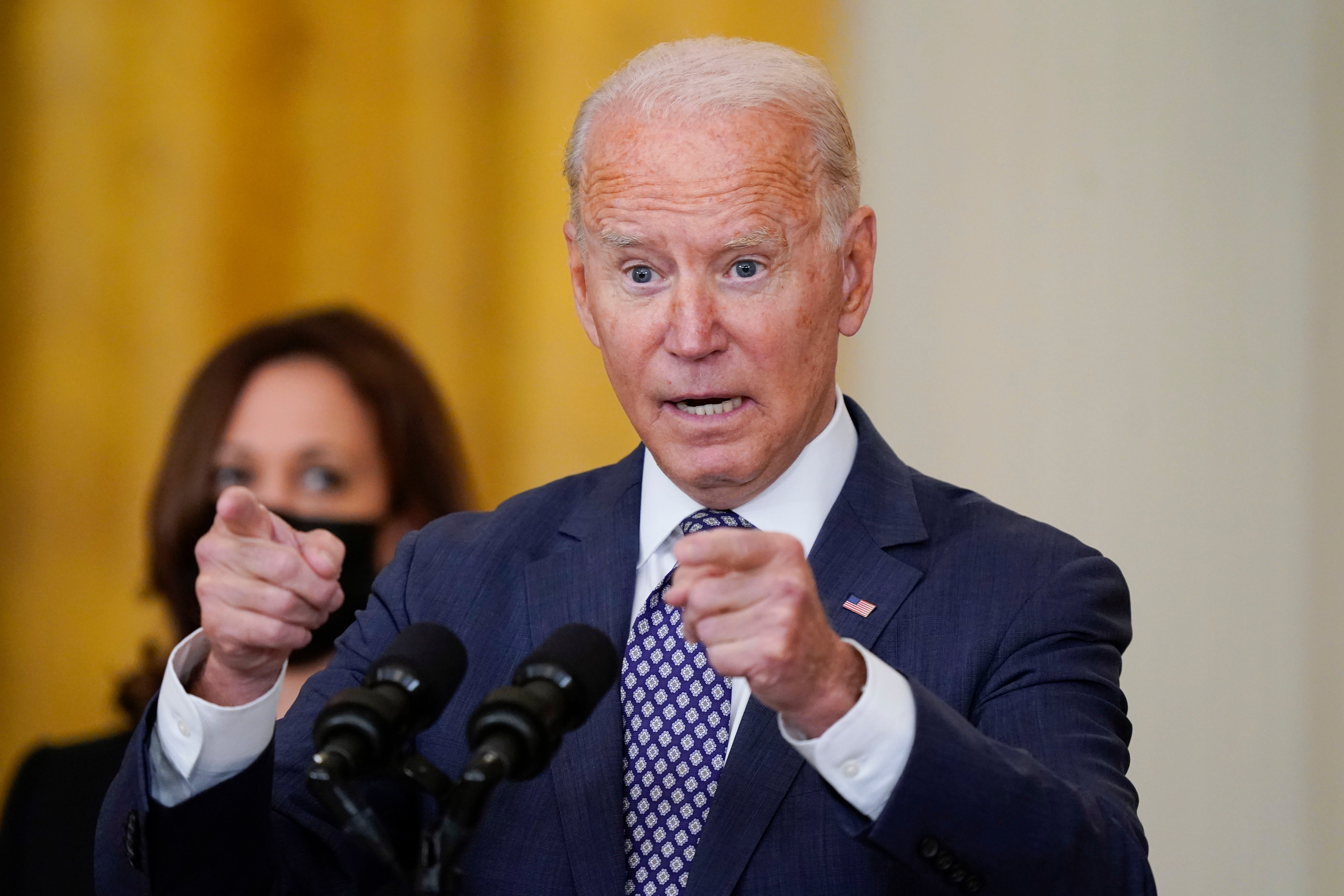 President Joe Biden speaks about the US withdrawal from Afghanistan last week