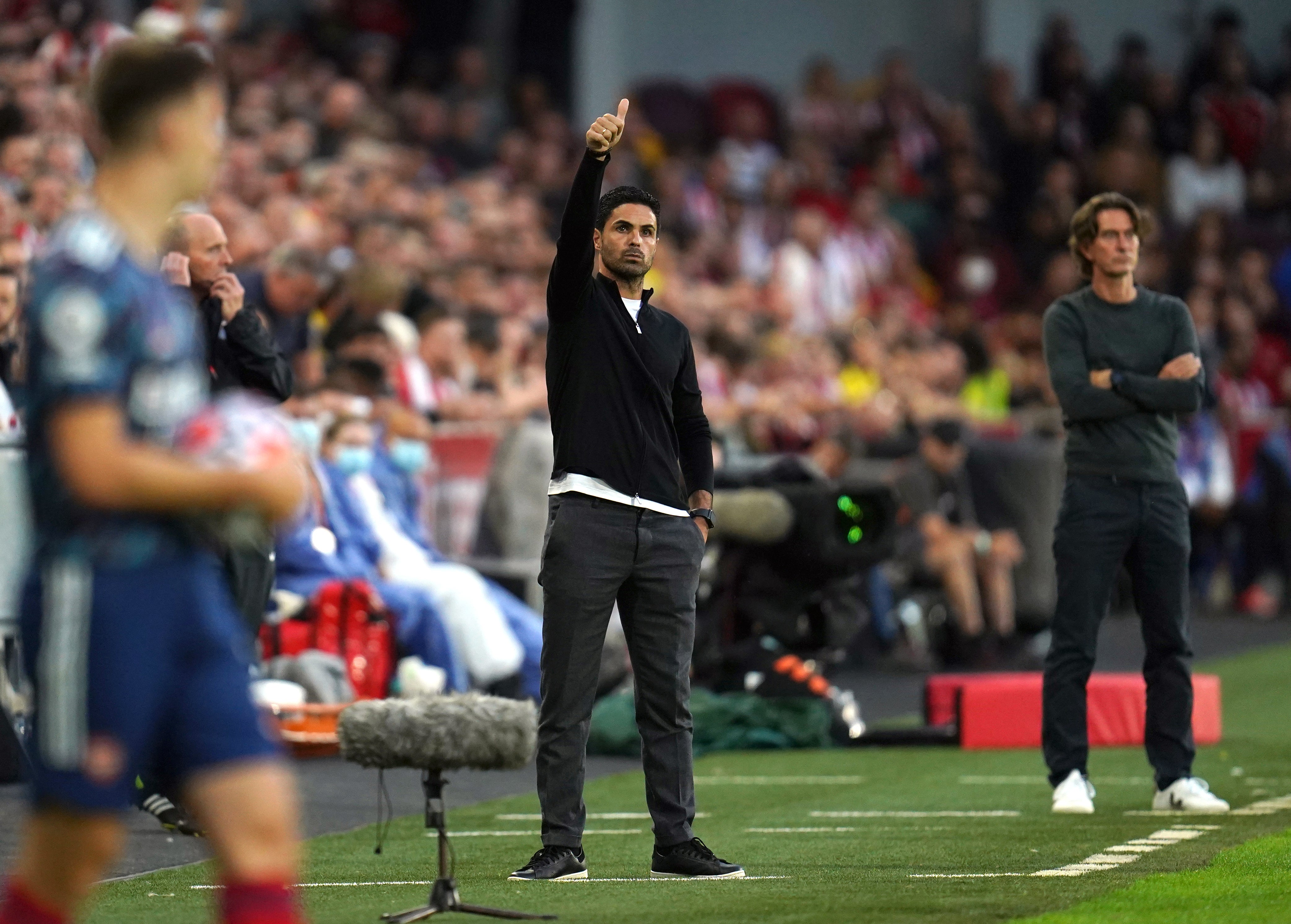 Arsenal manager Mikel Arteta saw his side lose their Premier League opener at Brentford (Nick Potts/PA)