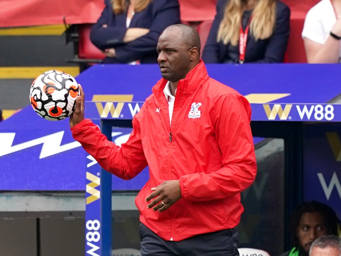 Patrick Vieira was left with mixed emotions after Crystal Palace and Brentford played out a goalless draw (Dominic Lipinski/PA)