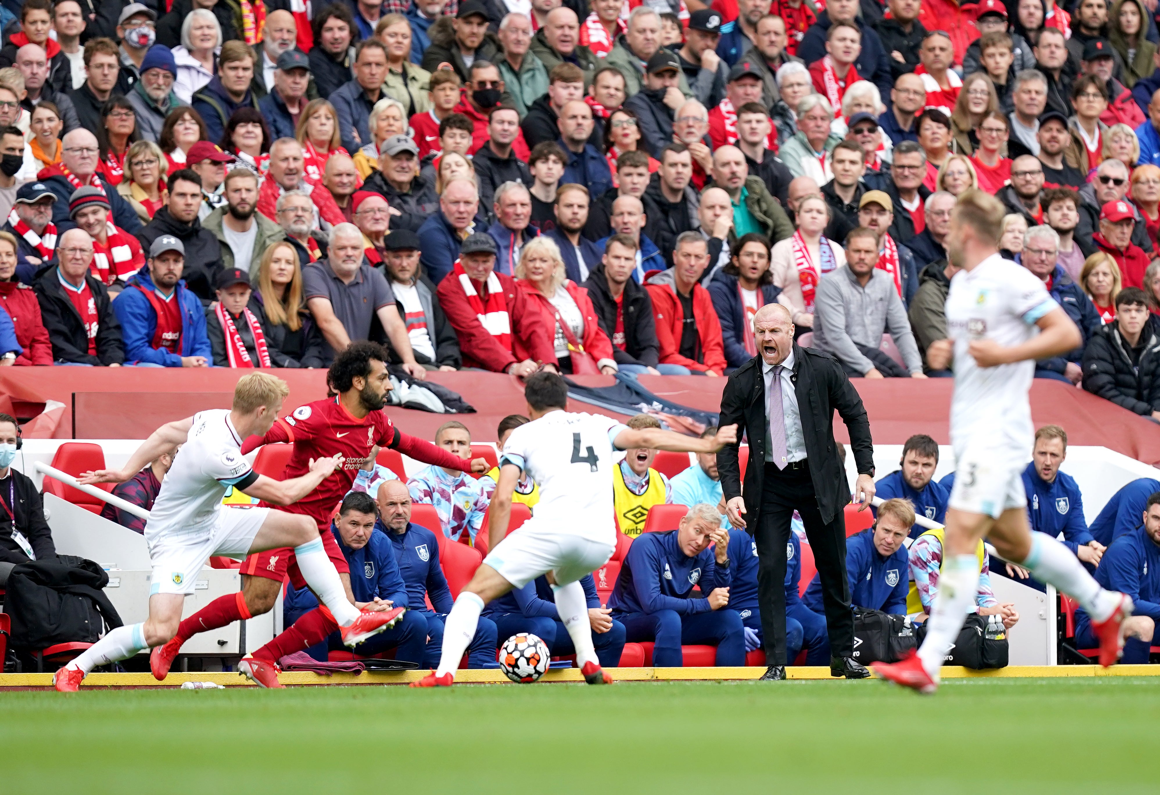 Sean Dyche said his team must ‘tidy up the details’ after the loss at Liverpool (Mike Egerton/PA