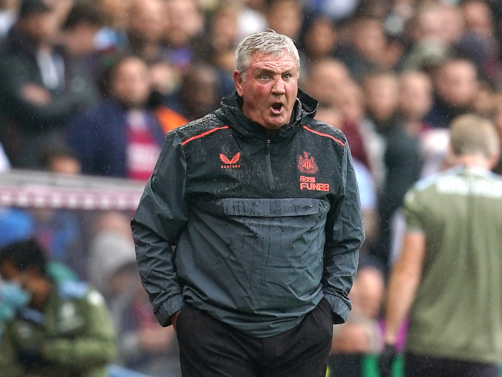 Newcastle manager Steve Bruce saw his side beaten at Villa Park (David Davies/PA)