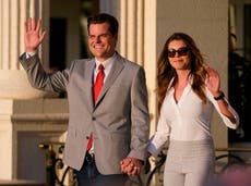 Matt Gaetz’s wife calls for Barbie boycott while posting photos of her posing in pink on red carpet