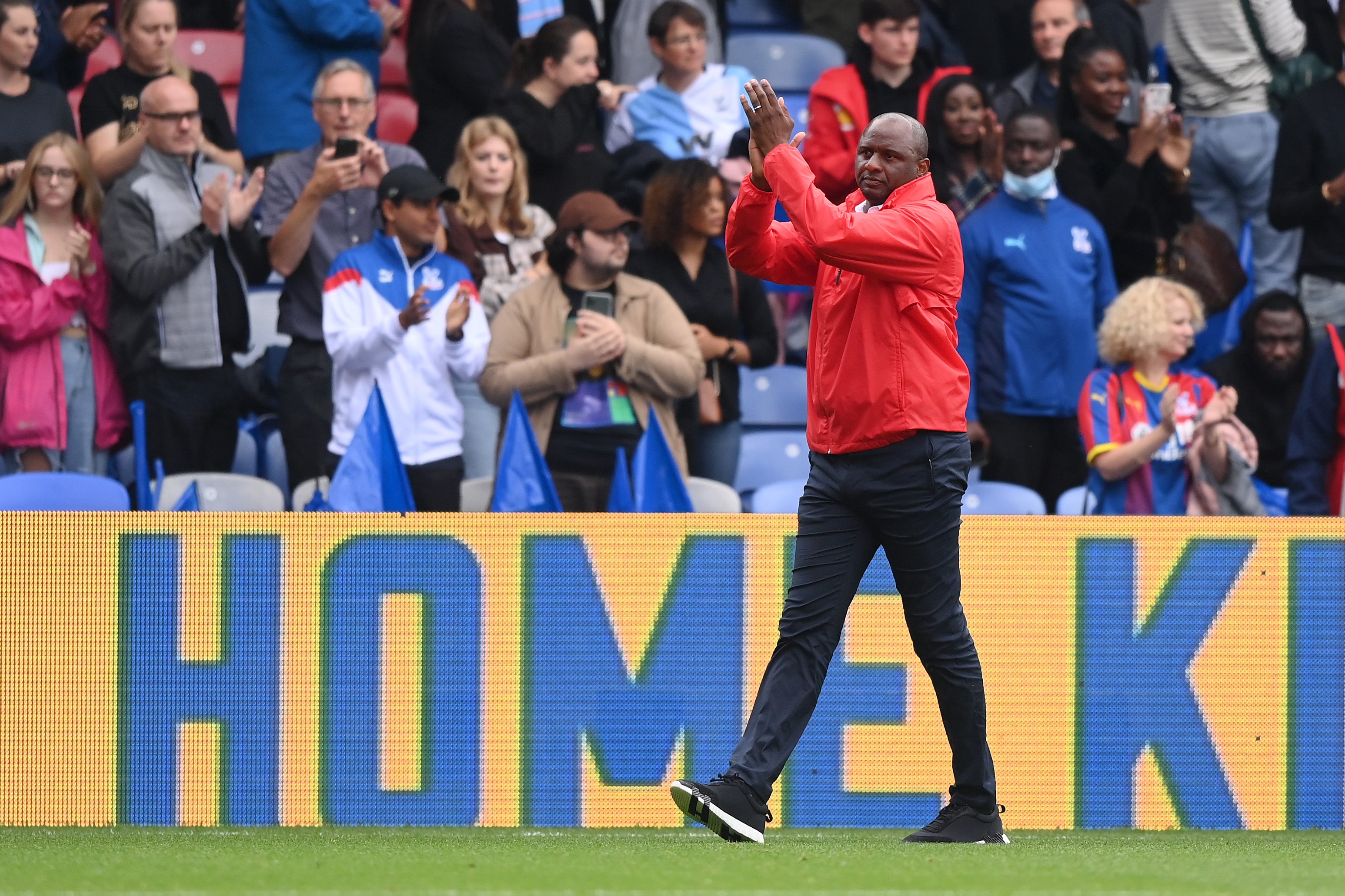 Patrick Vieira is off and running as Crystal Palace boss