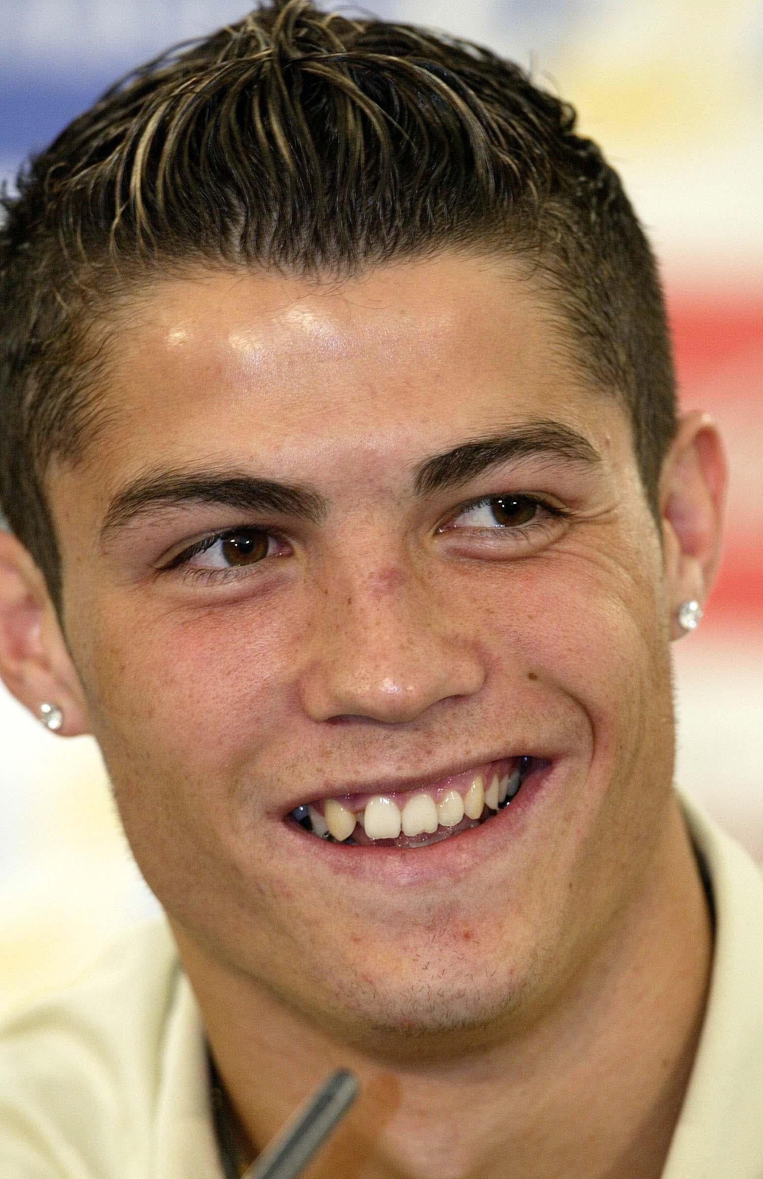 A young Ronaldo began his career at Sporting Lisbon (Nick Potts/PA)