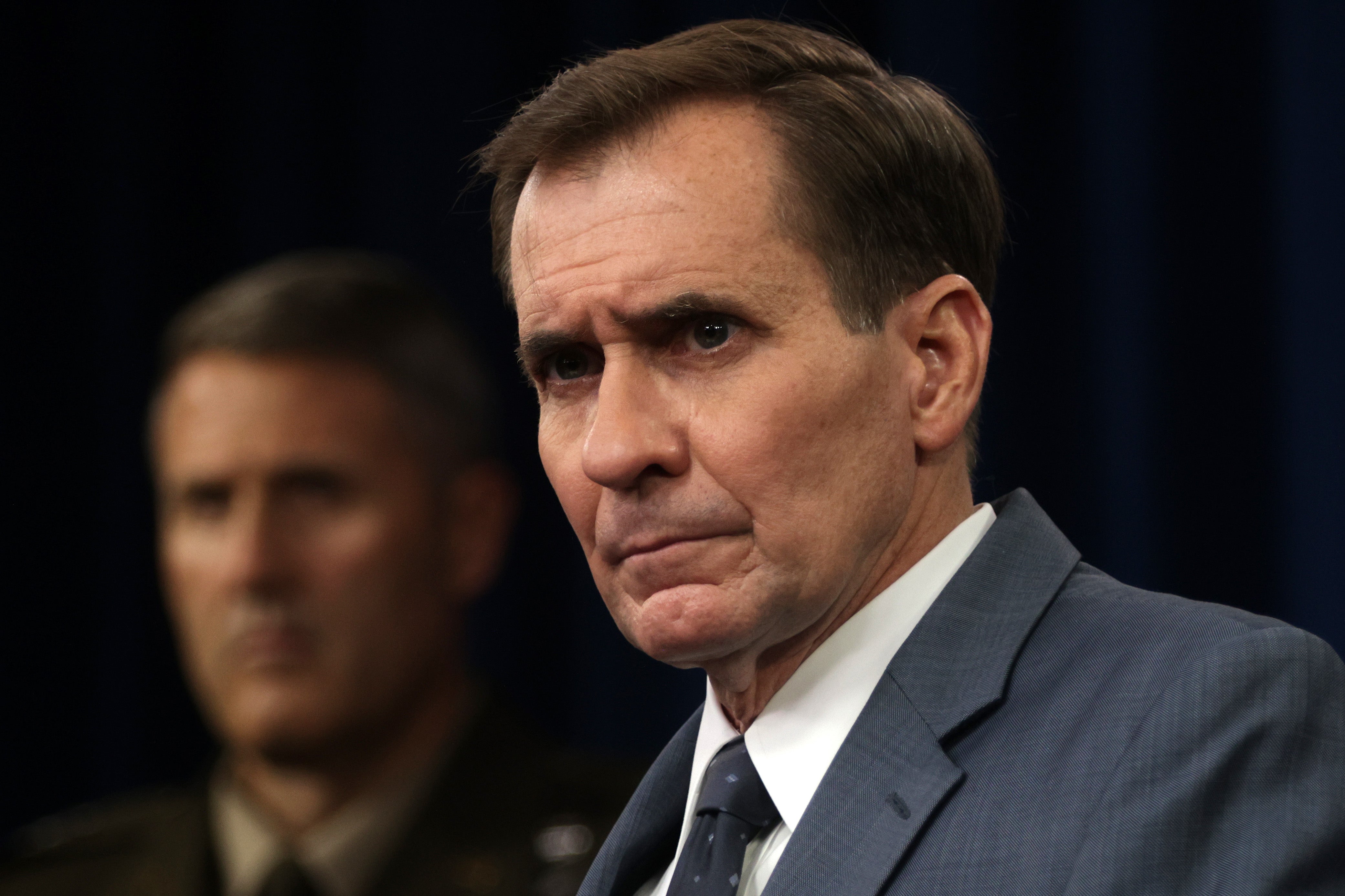 Spokesman John Kirby said Pentagon had no idea how much equipment was lost