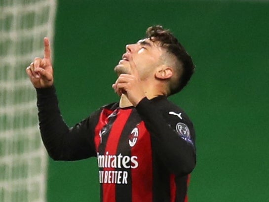 Brahim Diaz scored AC Milan’s winner on Monday (Jane Barlow/PA)