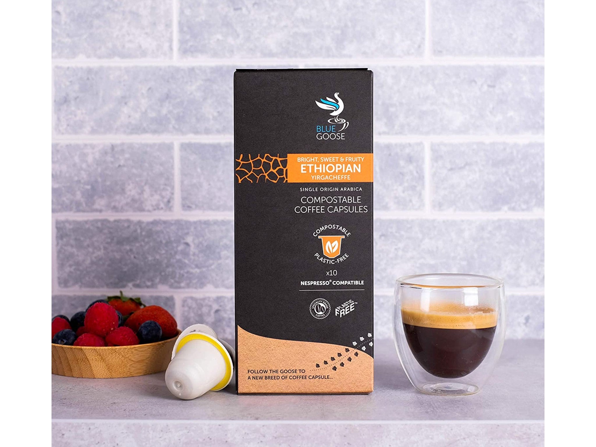 Blue Goose Ethiopian eco coffee pods  indybest