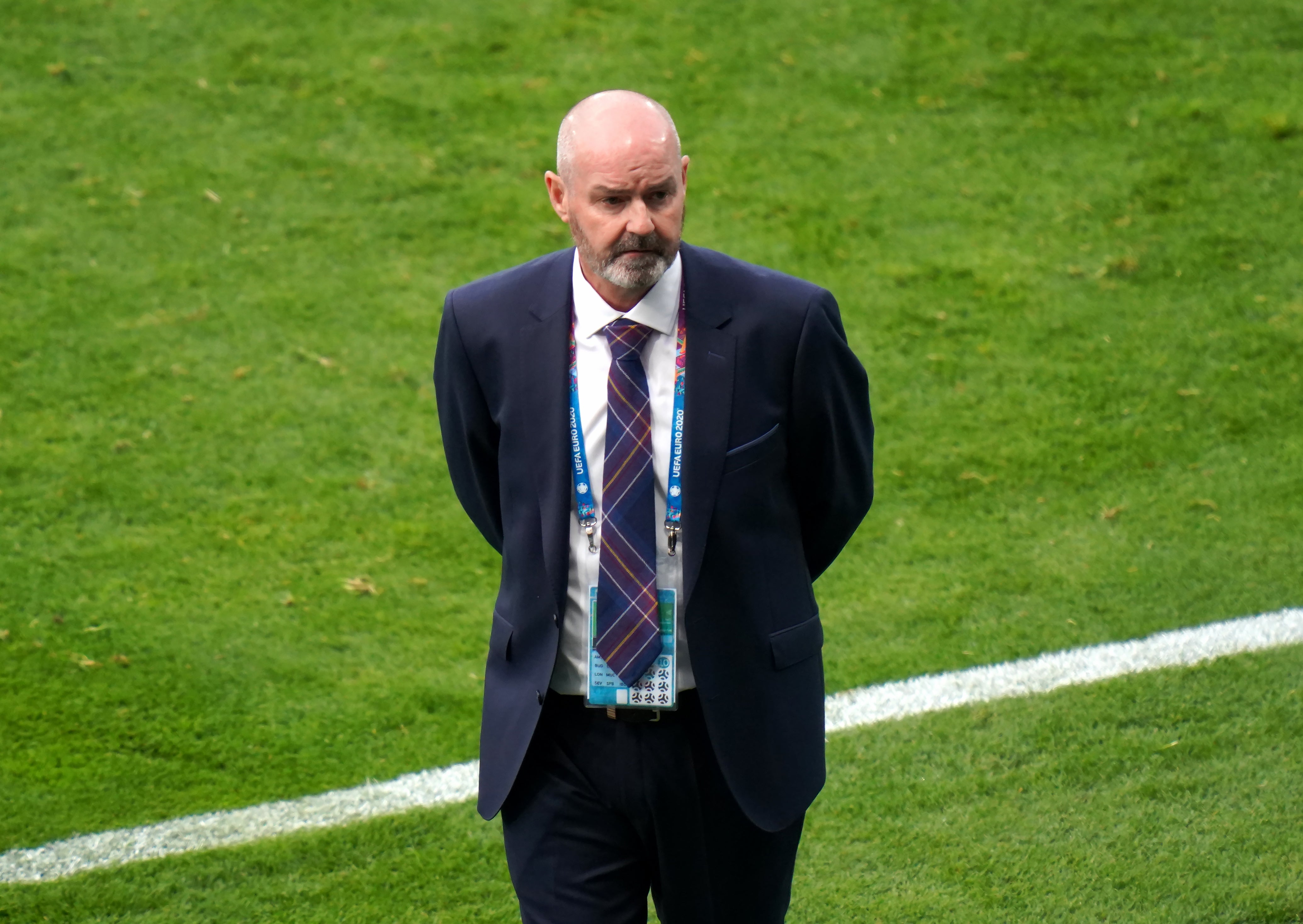 Scotland manager Steve Clarke signs contract extension (Jane Barlow/PA)