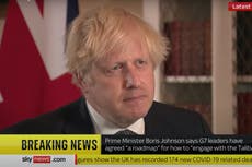 Boris Johnson demands Taliban guarantee of safe passage for people fleeing Afghanistan after 31 August pullout of US troops