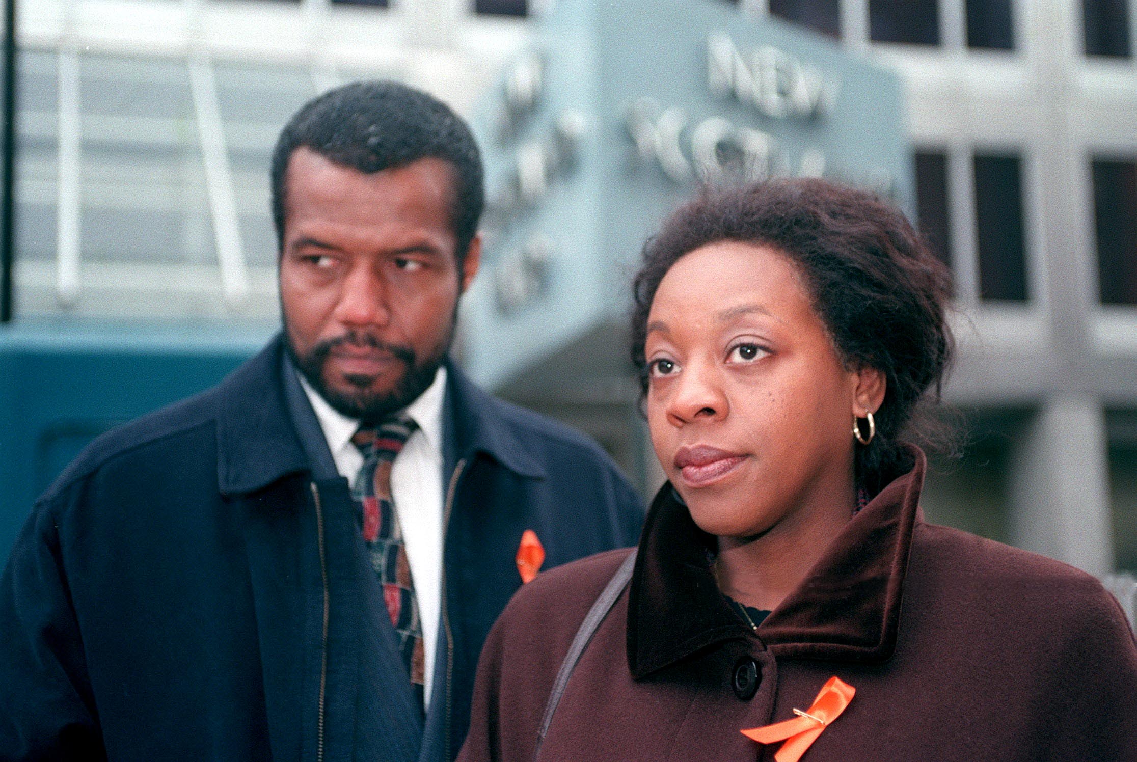 Hugh Quarshie and Marianne Jean-Baptiste in ‘The Murder of Stephen Lawrence’