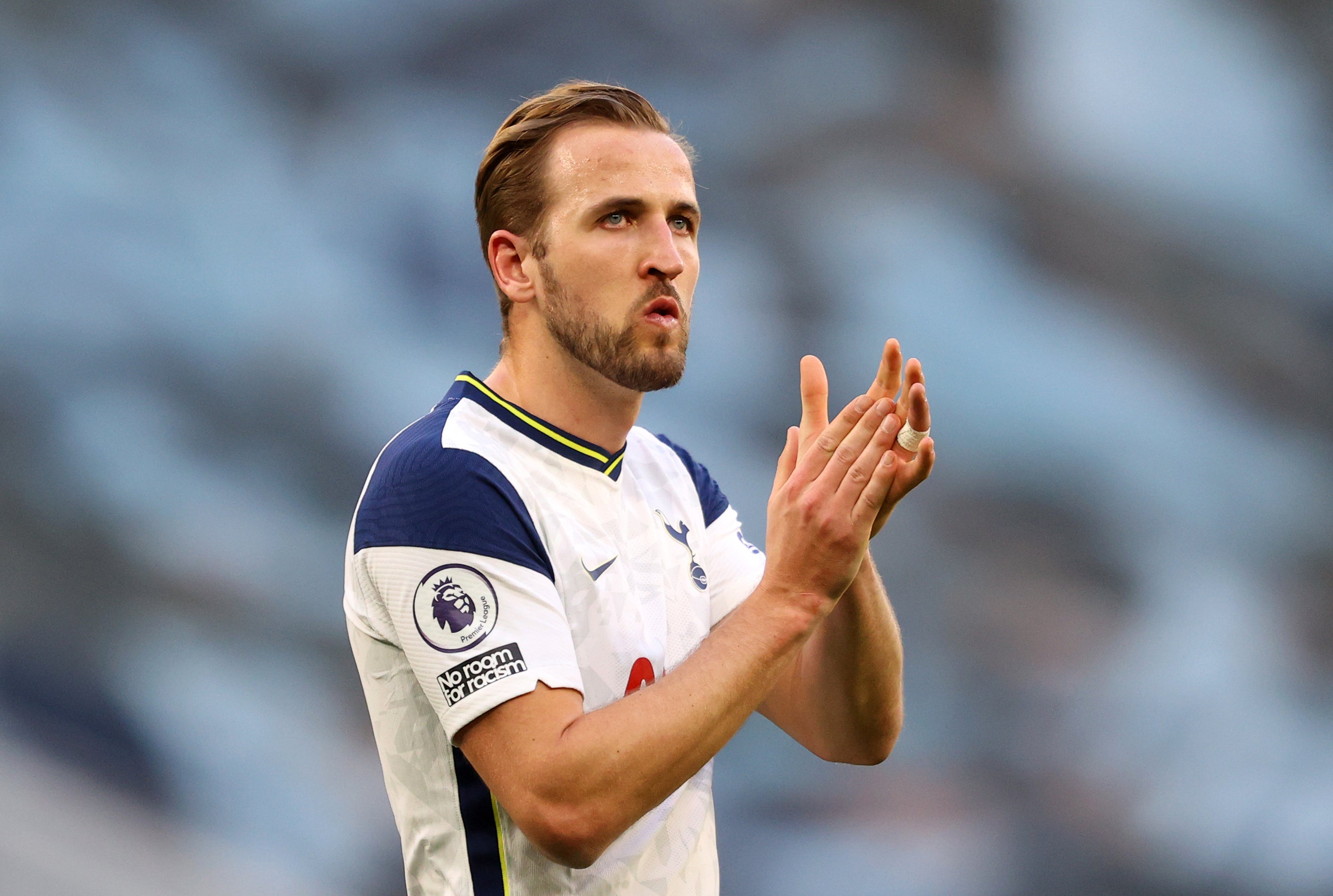 Harry Kane did a solo lap of honour in what looked like a goodbye at the end of last season (Richard Heathcote/{PA)