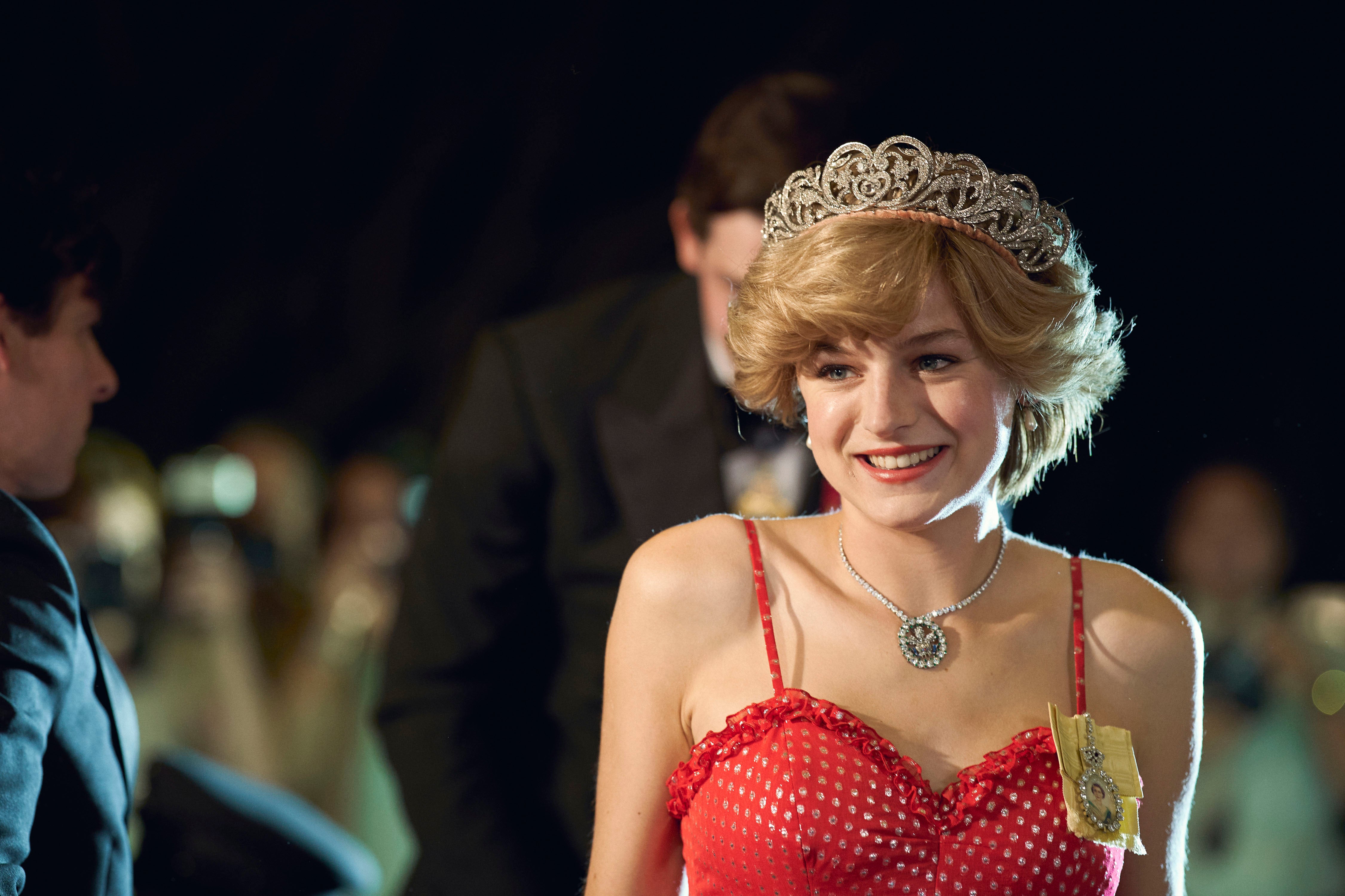 Emma Corrin as Diana in ‘The Crown’