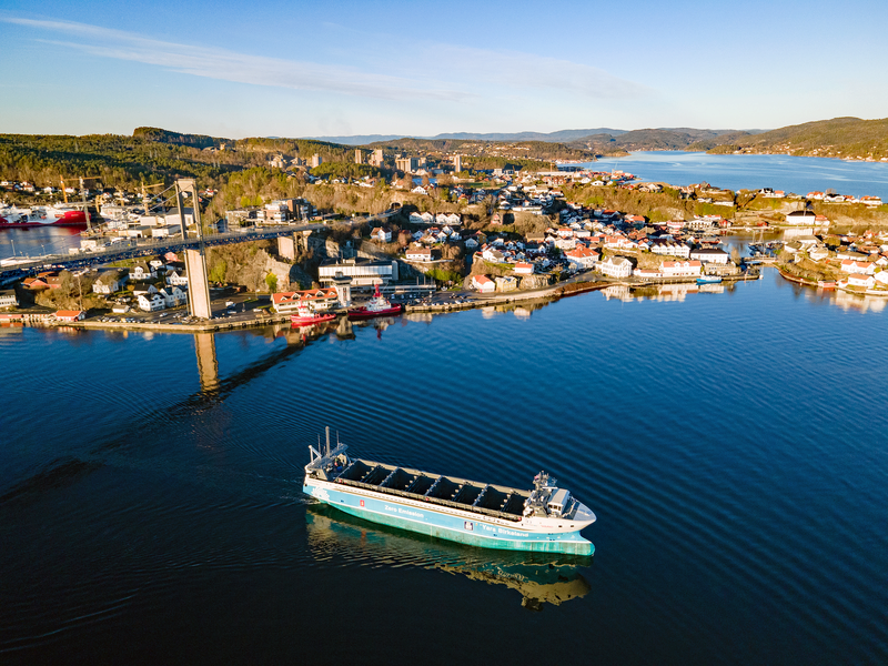 The Yara Birkeland’s maiden commercial voyage will take place between Herøya and Brevik in Norway without a single crew member onboard