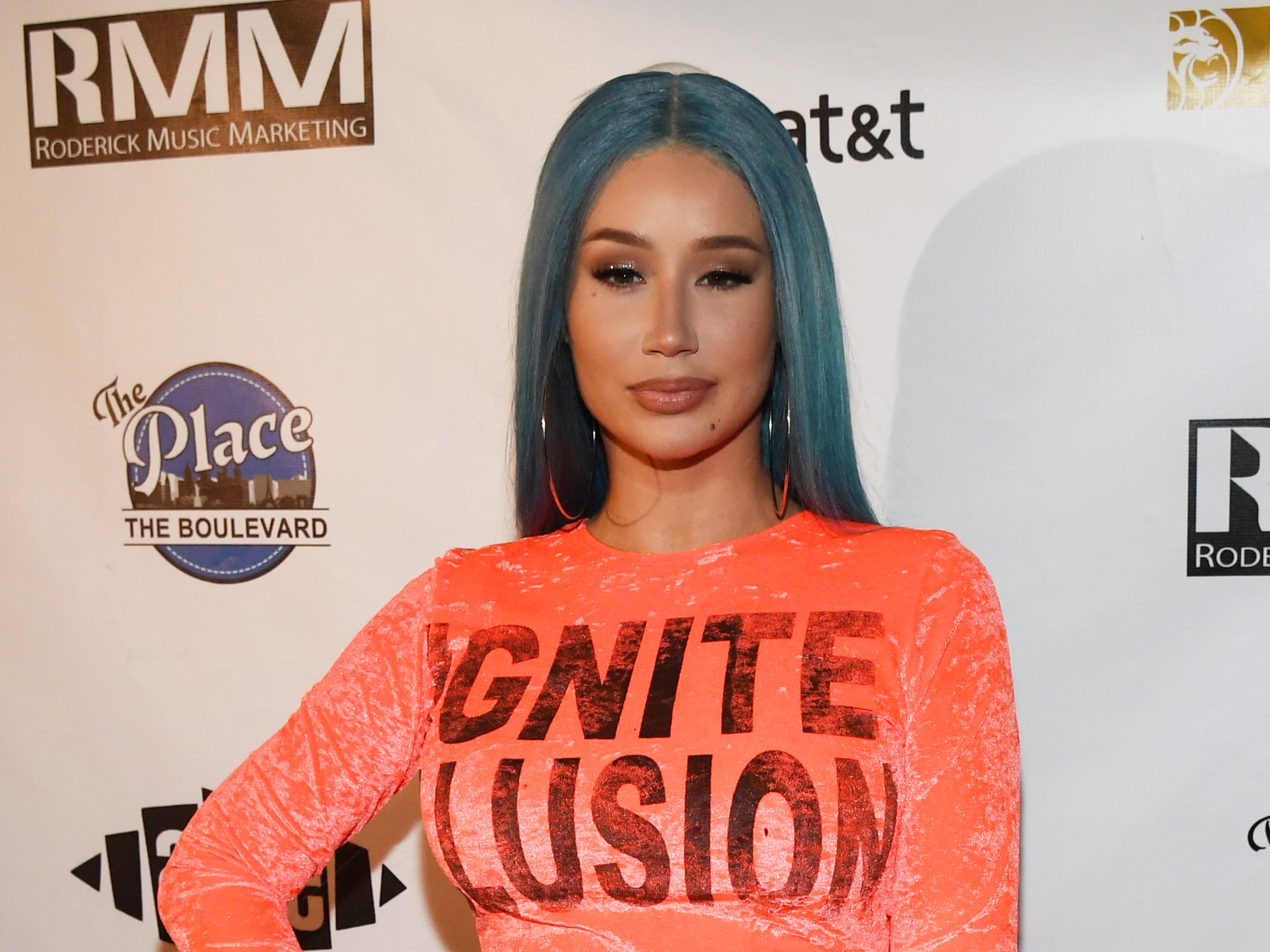 Iggy Azalea at the All Star Game 2019 beach concert in Las Vegas, US