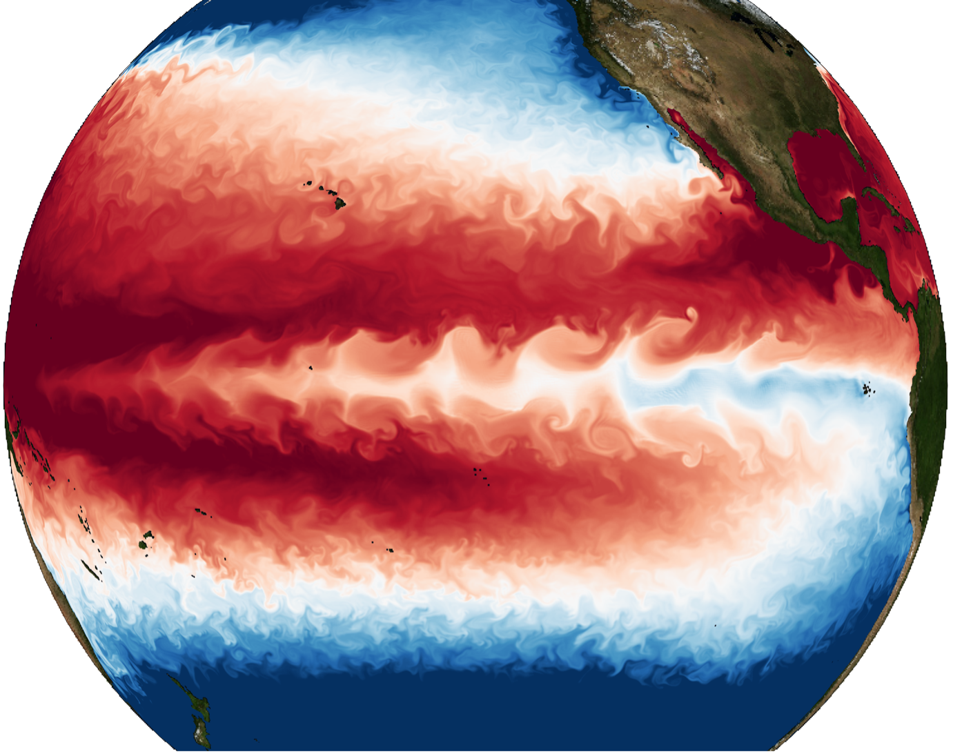 The team used a supercomputer to run global climate model simulations