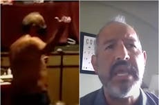Texas father strips to his underwear during school board meeting to argue for masks