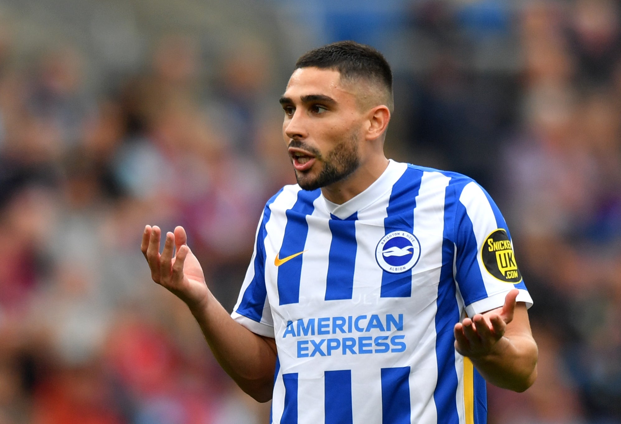 Brighton striker Neal Maupay has been linked with Everton following some good early-season scoring form (Anthony Devlin/PA)