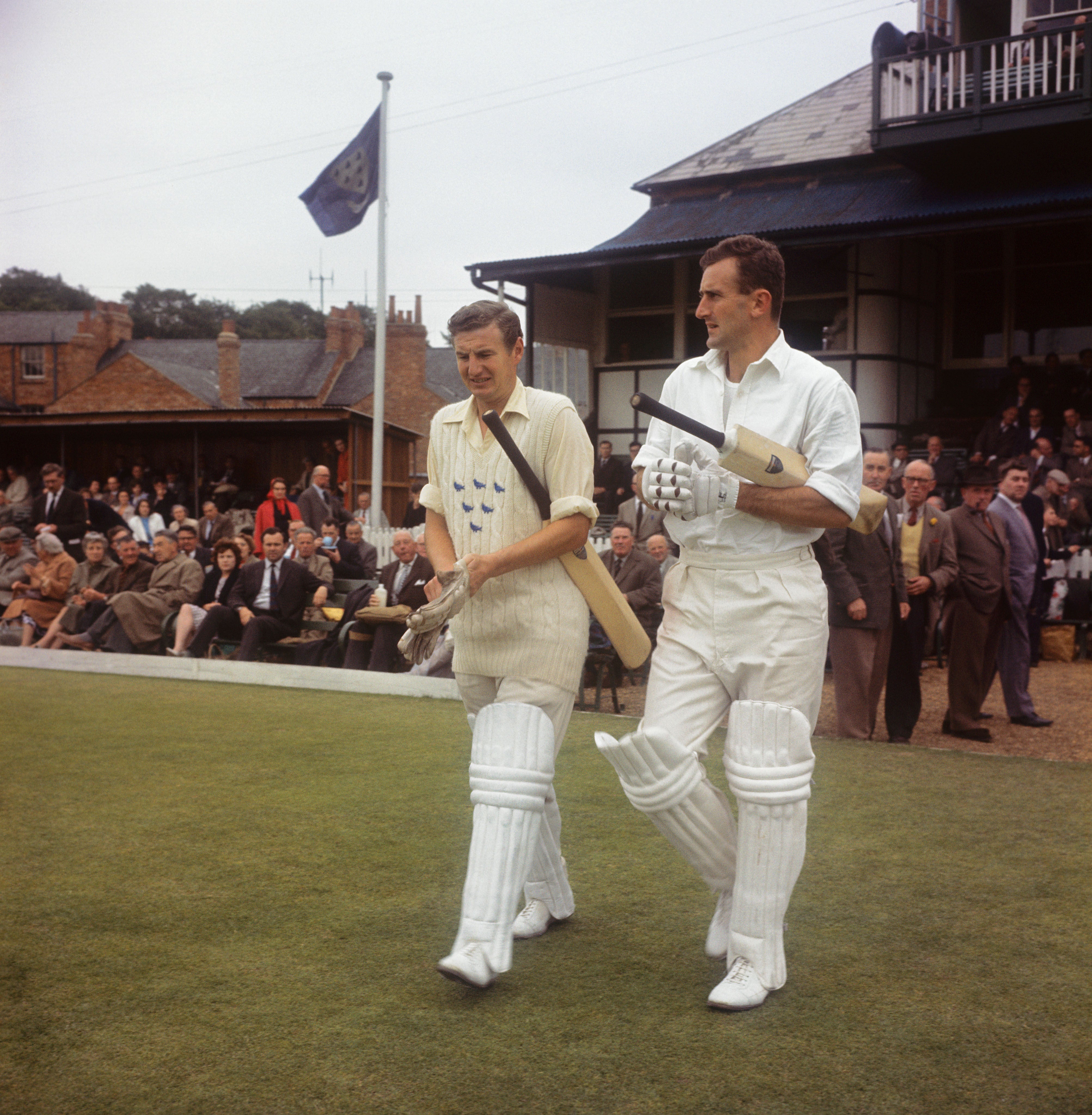 Former England and Sussex captain Ted Dexter (right) has died at the age of 86 (PA Archive)