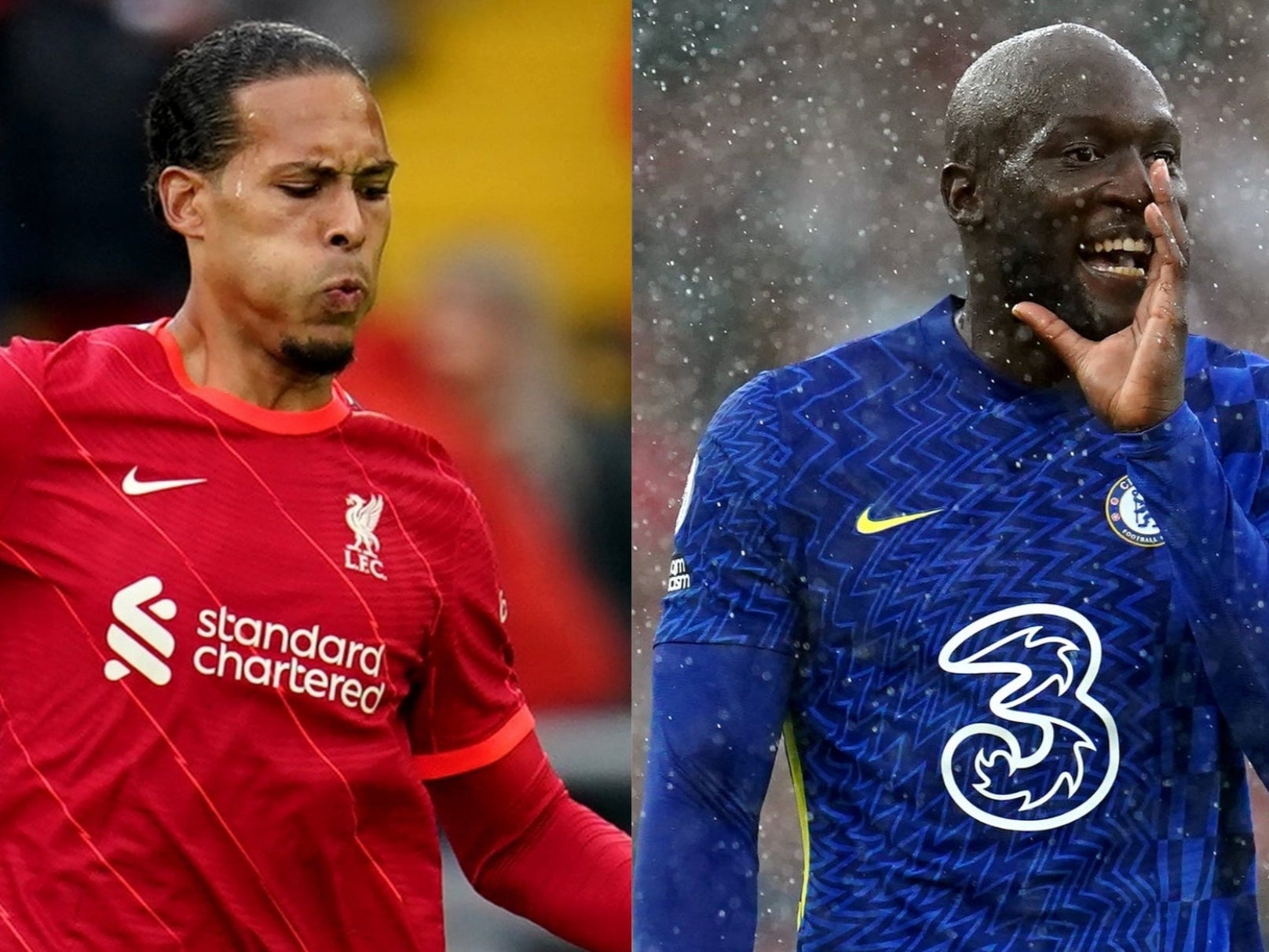 Who will come out on top this week in the battle between Virgil Van Dijk and Romelu Lukaku? (PA)