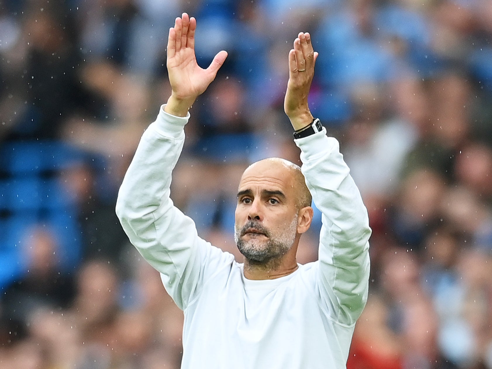 Pep Guardiola admits he is satisfied with his squad