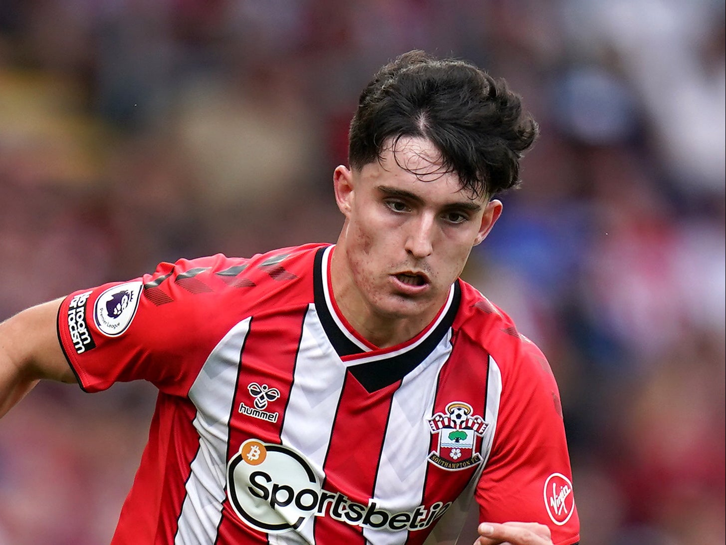 Ralph Hasenhuttl has heaped both praise and caution on Tino Livramento (pictured) after a fine start at Southampton (Andrew Matthews/PA)