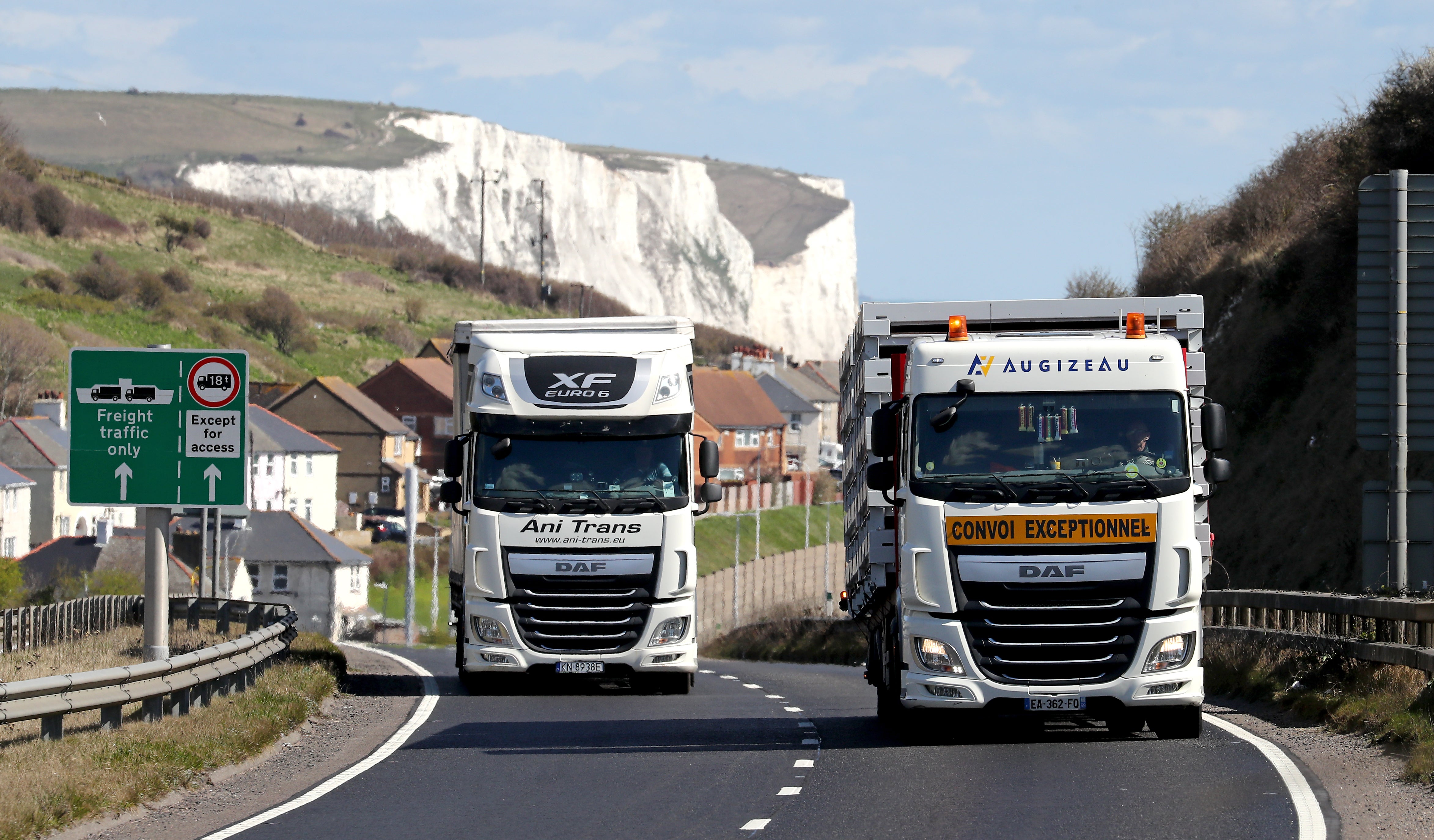 Supermarkets and suppliers are struggling to meet demand following an exodus of drivers from EU countries (PA)