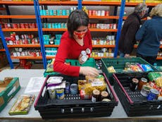 Britain’s food banks ‘close to breaking point’ amid rapid rise in poverty, Rishi Sunak warned