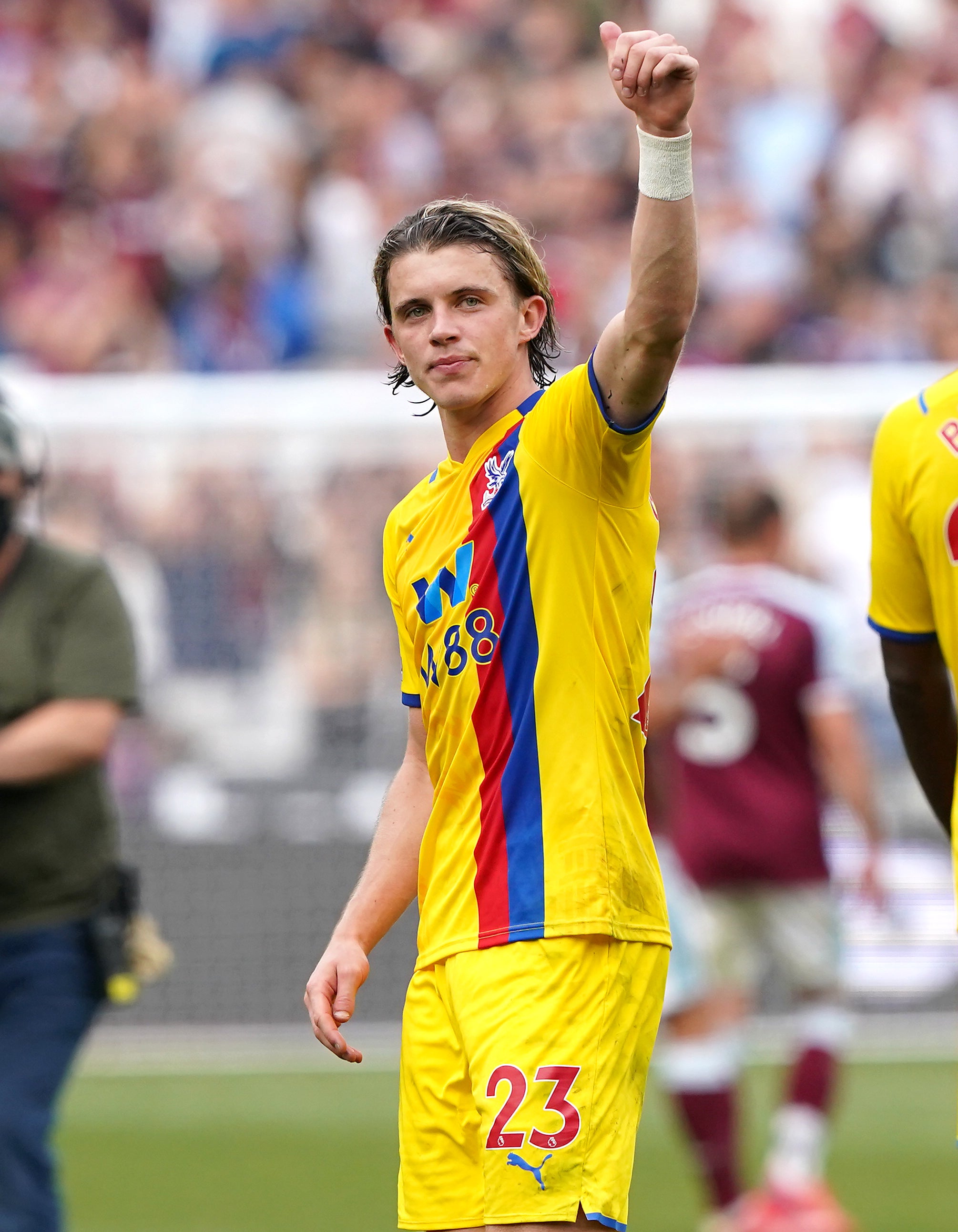 Conor Gallagher hit both Palace goals (PA)