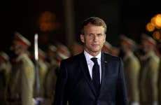 France's Macron visits Iraq's Mosul destroyed by IS war