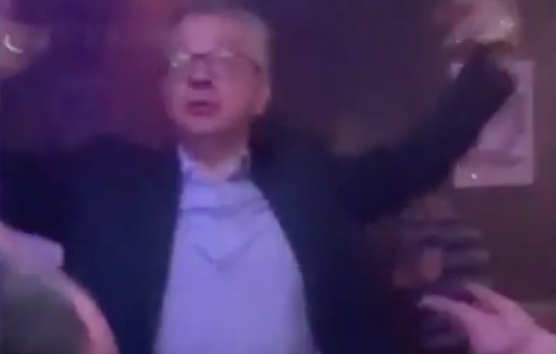 Michael Gove was spotted at Pipe, a nightclub in Aberdeen