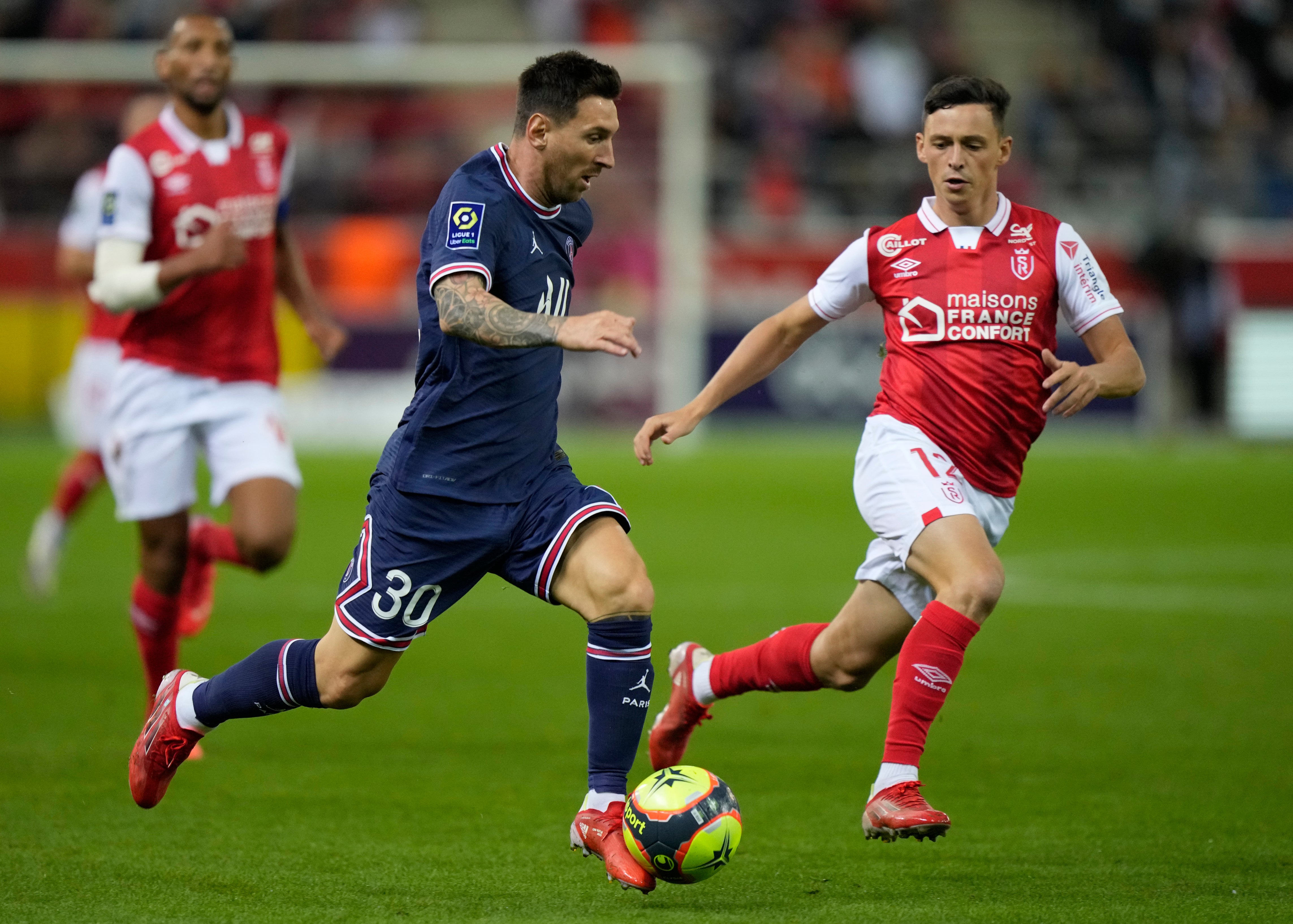 Lionel Messi made his PSG debut on Sunday (Francois Mori/AP)