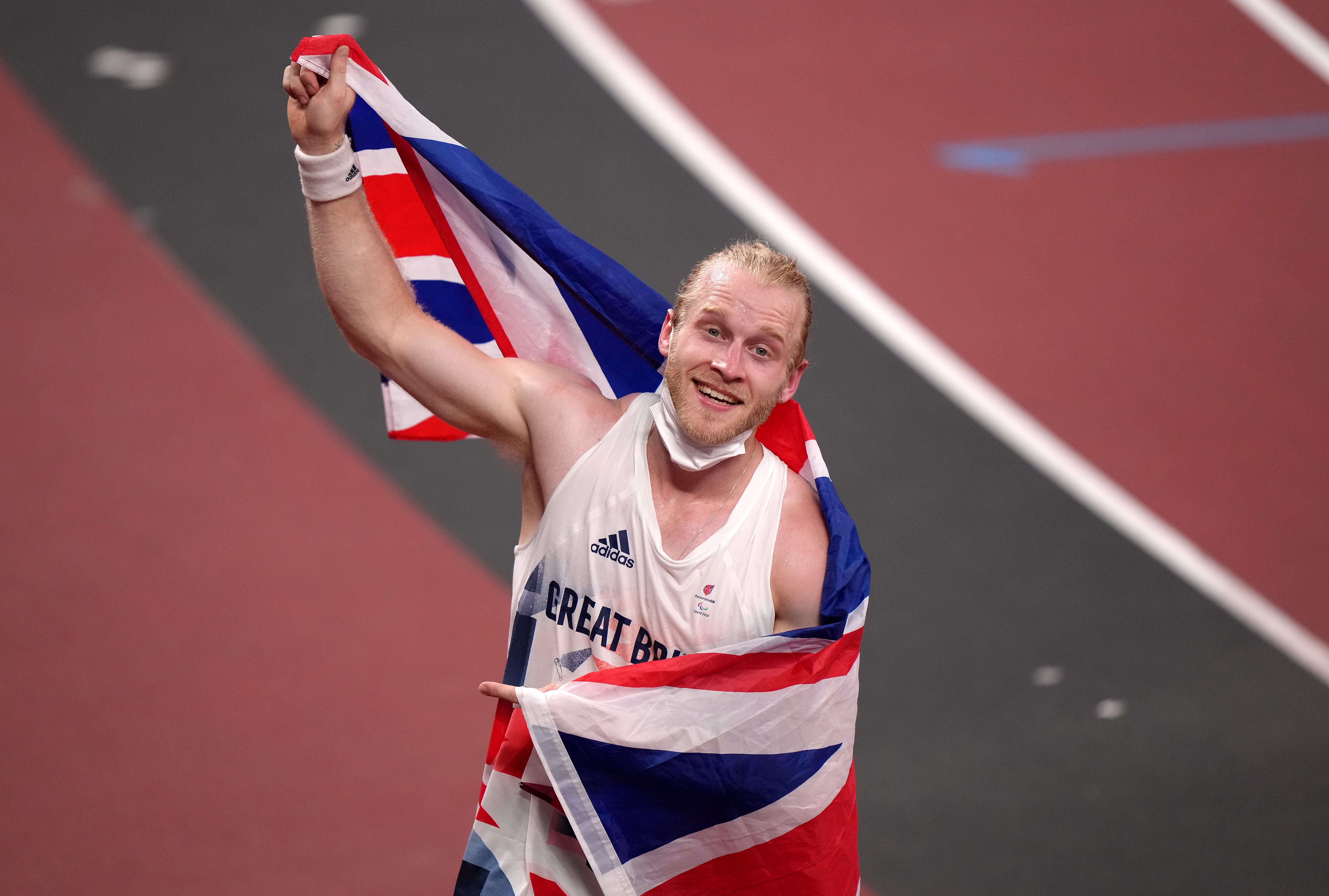 Great Britain’s Jonnie Peacock reacts after his bronze medal was confirmed (Tim Goode/PA)