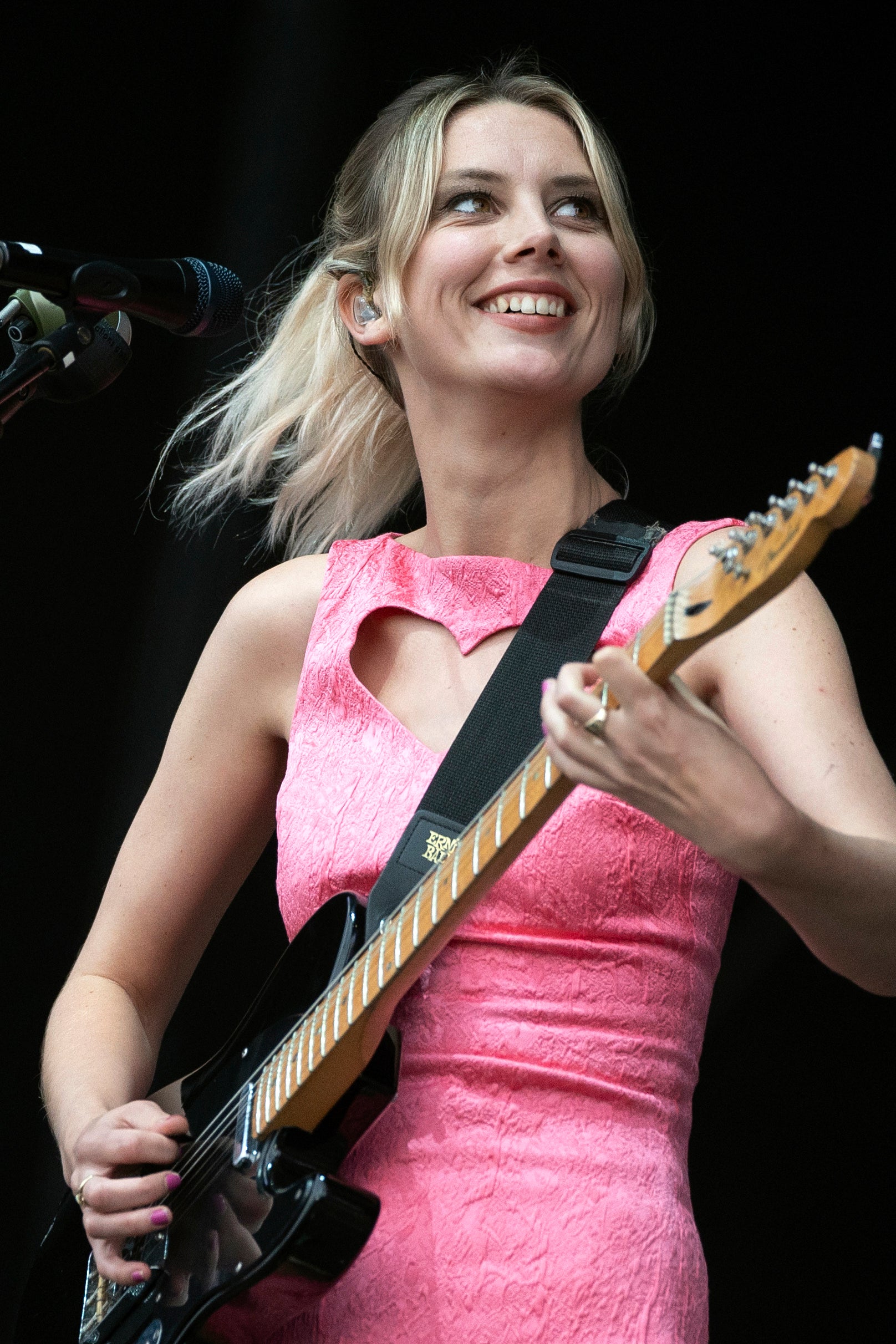 Wolf Alice singer Ellie Roswell during the band’s Sunday night set