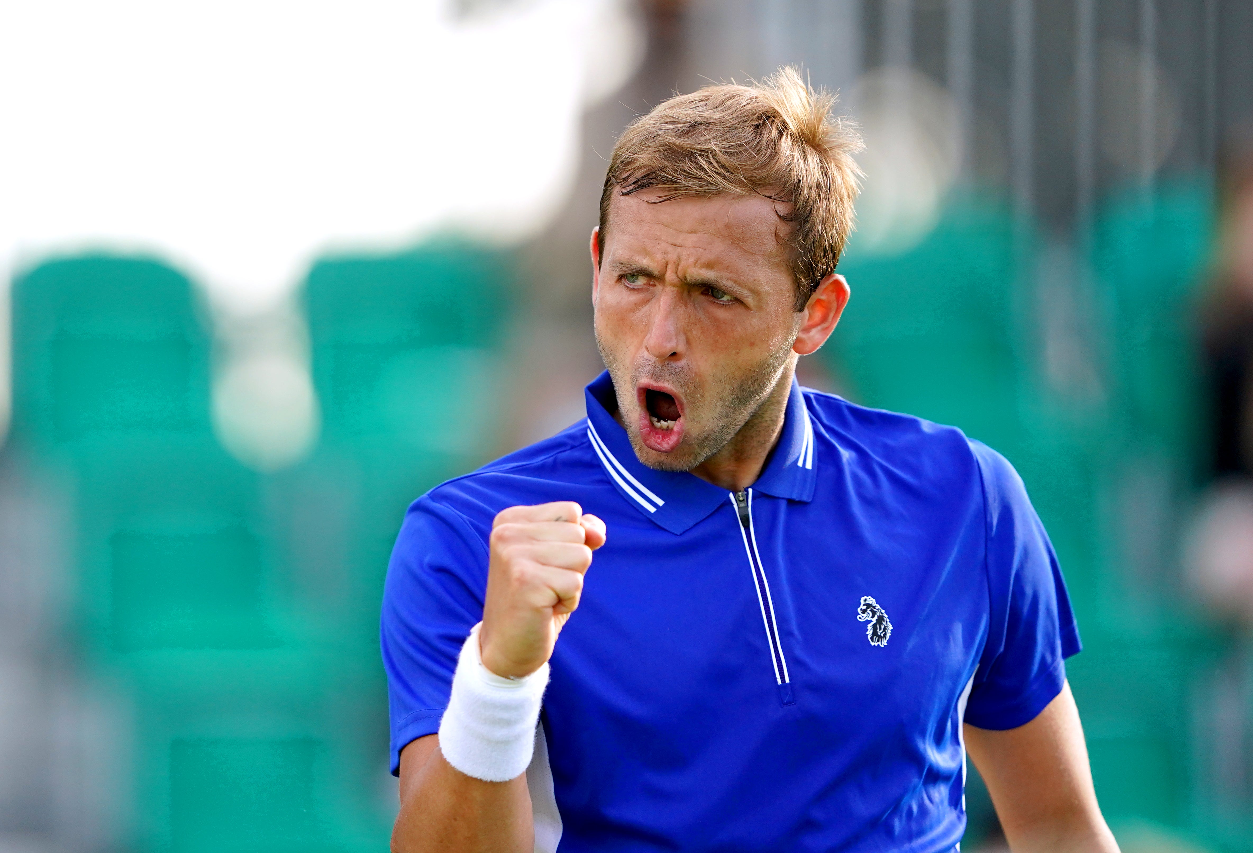 Dan Evans (pictured) beat Thiago Monteiro in four sets (Zac Goodwin/PA)