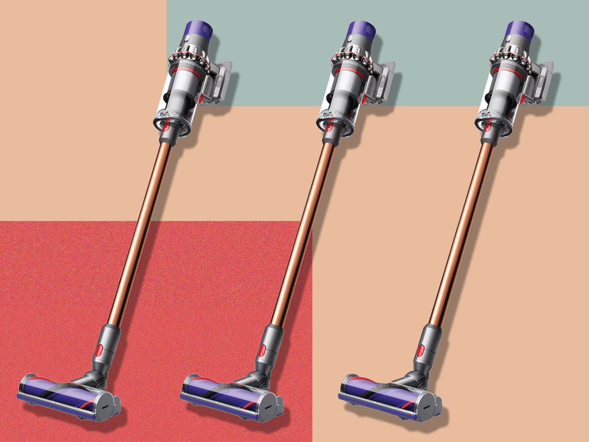 We tested the stick vacuum over a number of weeks, on both wood flooring and carpet, as well as bathroom tiles