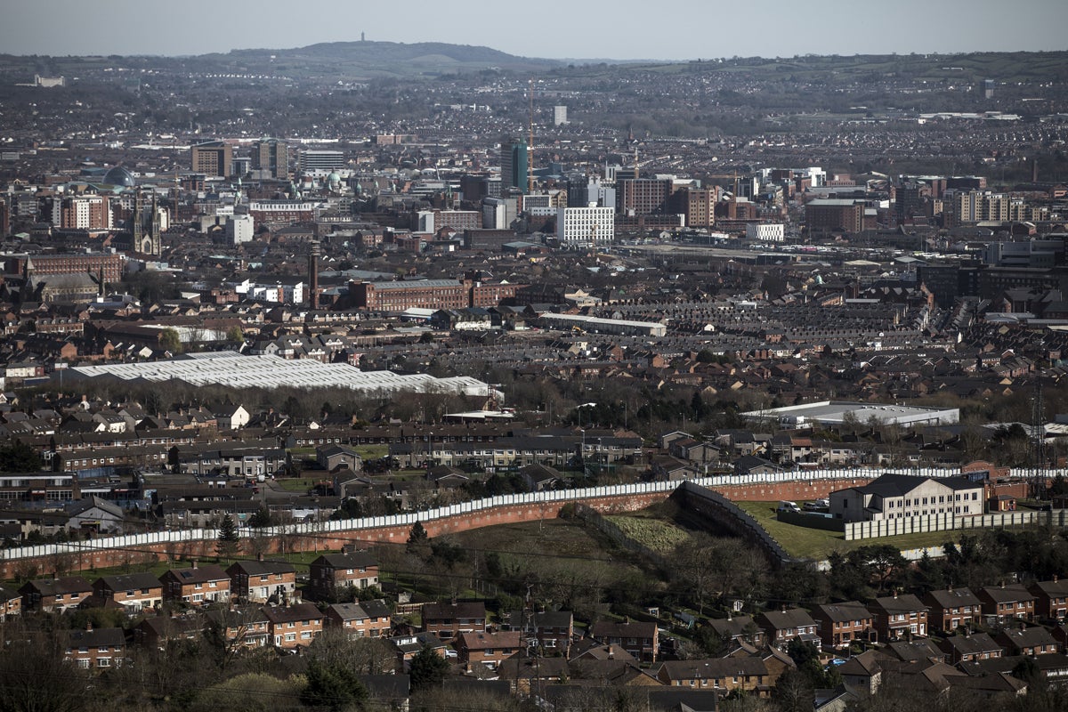 Communities in Ireland are still often separated by ‘peace walls’