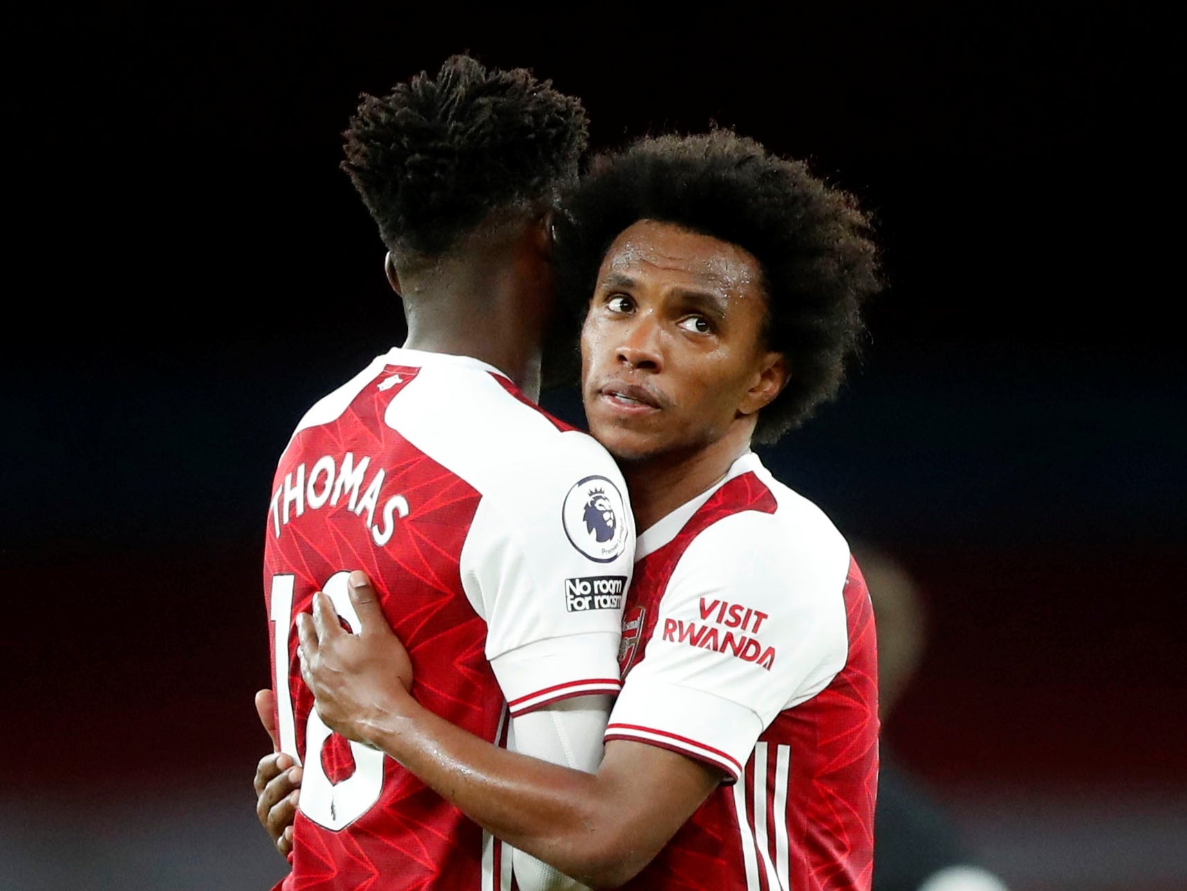 Willian (right) has left Arsenal unceremoniously