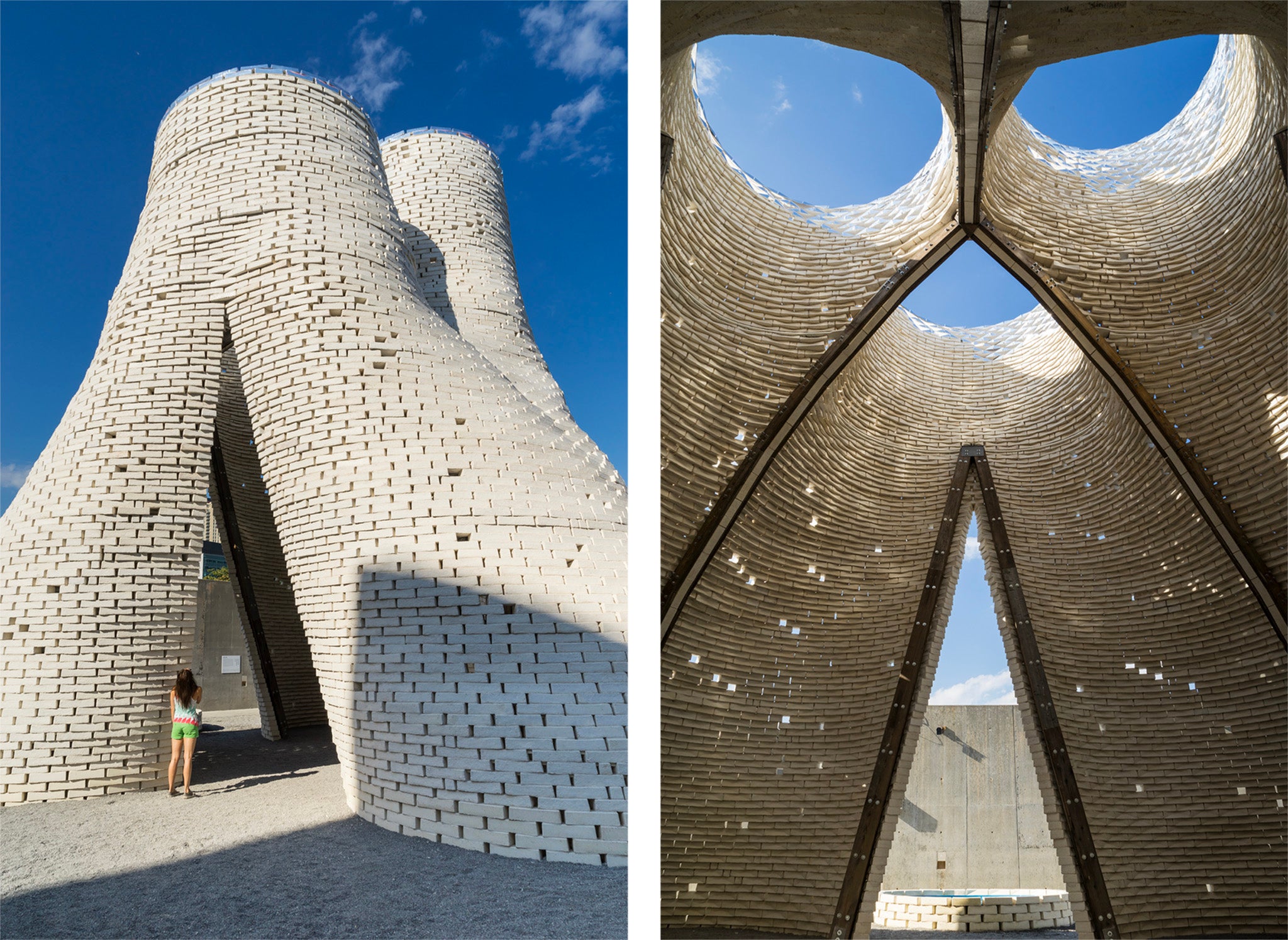 Room for this shroom? The Hy-Fi at New York’s Museum of Modern Art was a 13m tall mycelium tower