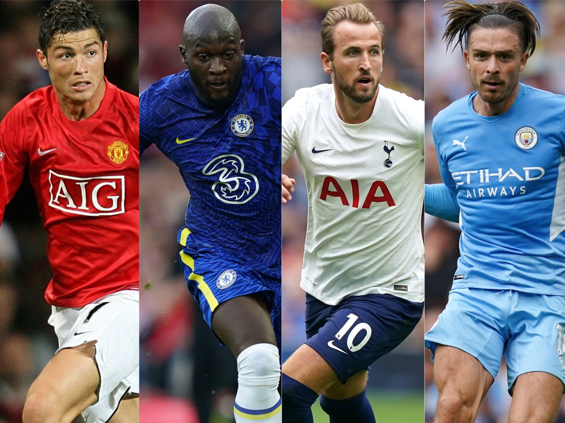 Cristiano Ronaldo, Romelu Lukaku, Harry Kane and Jack Grealish had eventful transfer windows