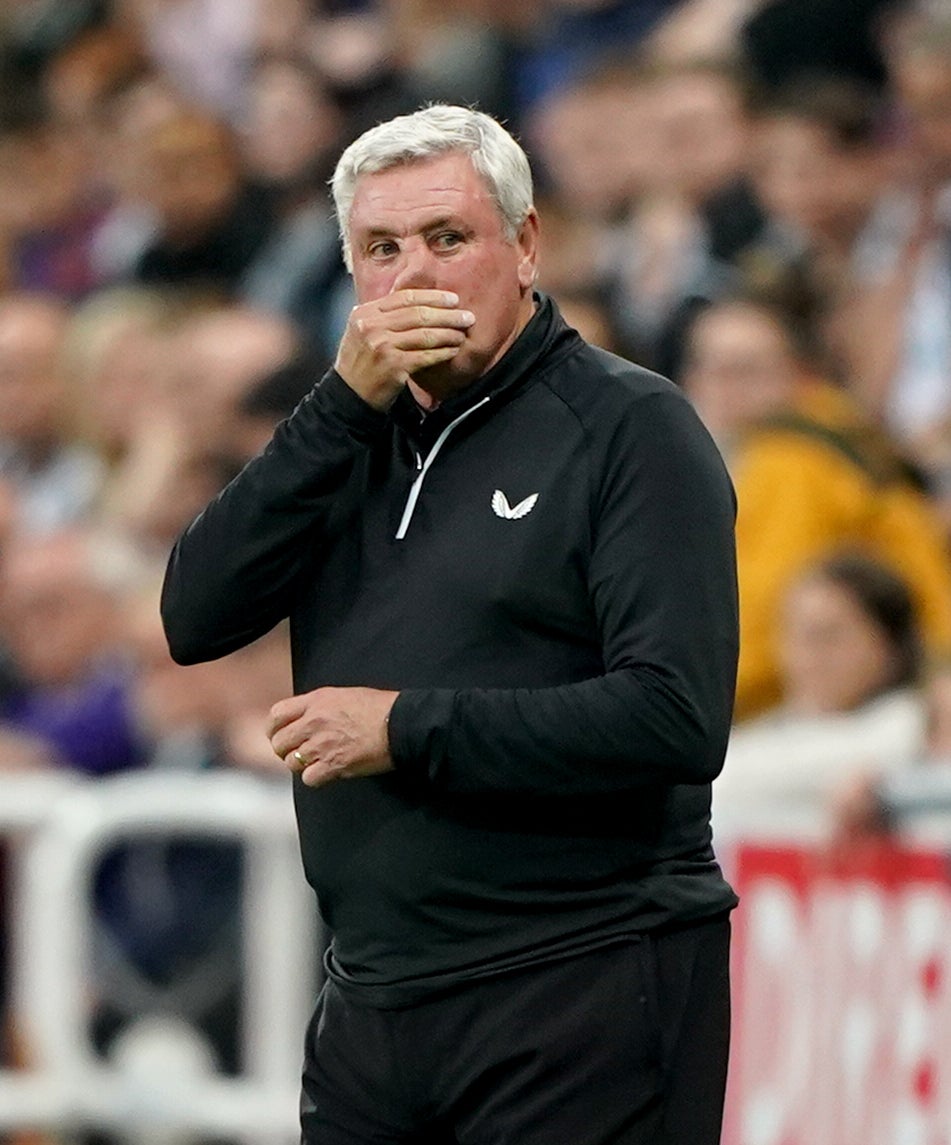 Steve Bruce, pictured, can be forgiven with being frustrated by Newcastle’s inactivity in the transfer market (Owen Humphreys/PA)