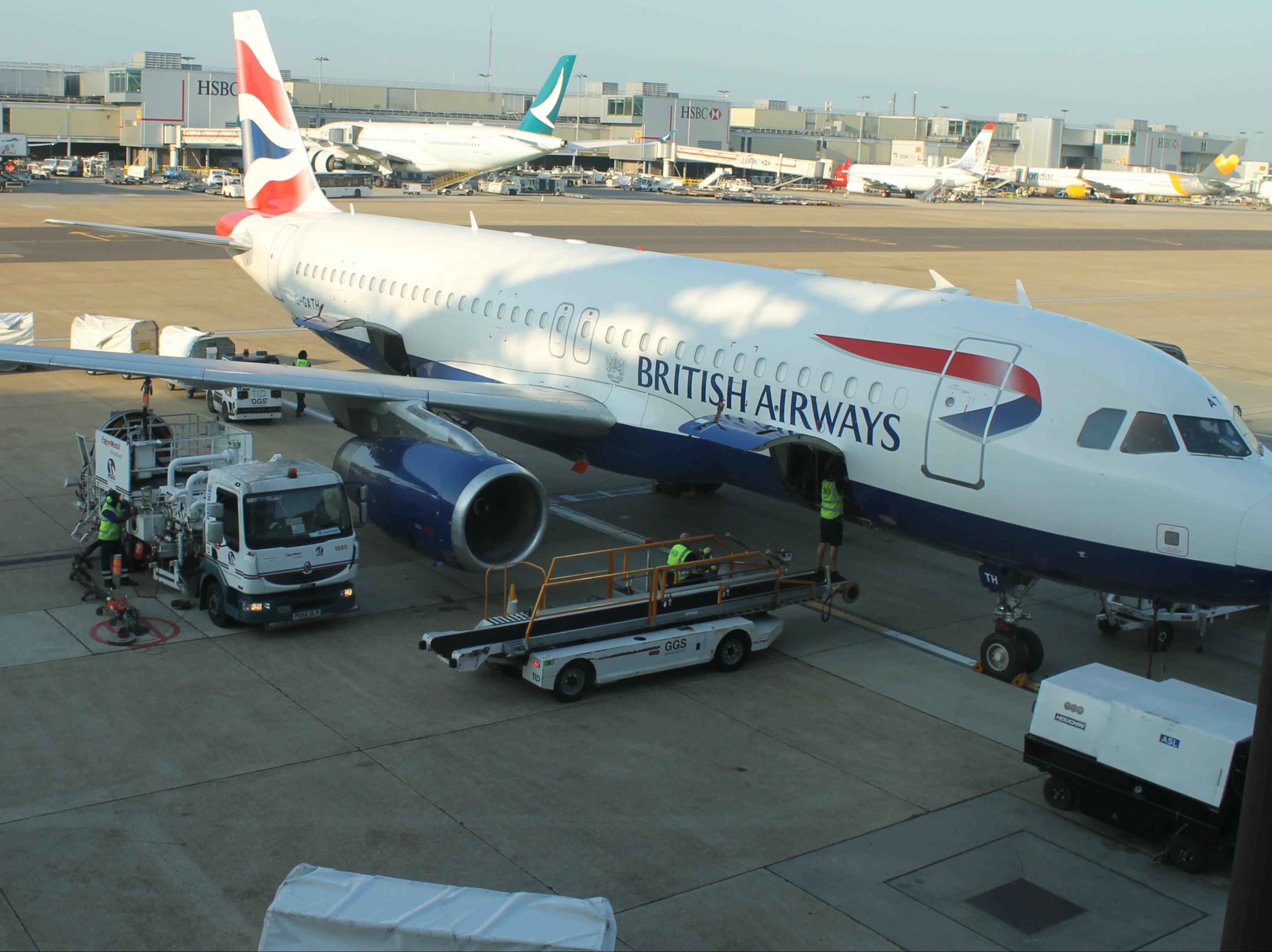 Going places? British Airways Airbus A320 at Gatwick airport before the coronavirus pandemic