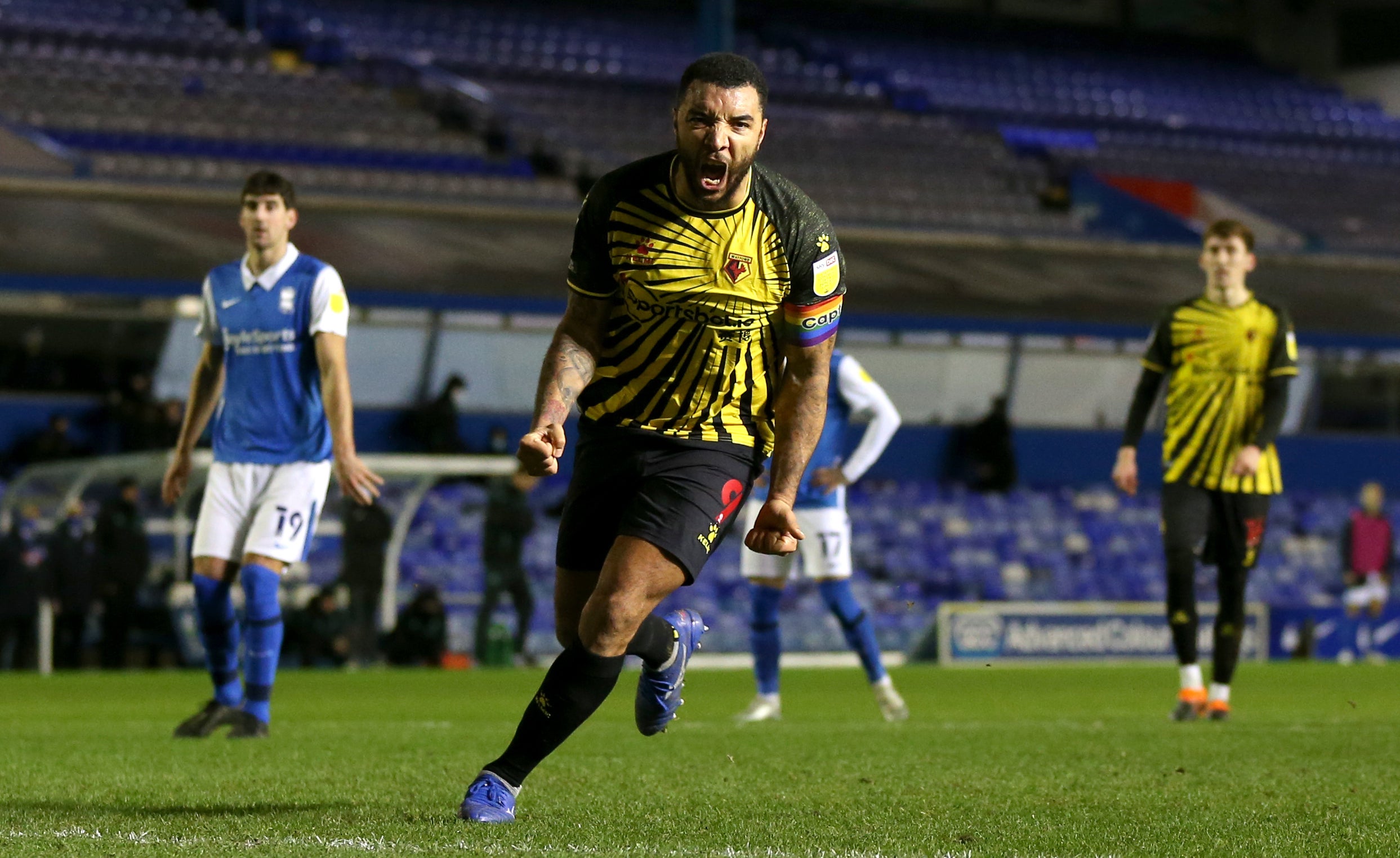 Troy Deeney moved to Birmingham on a two-year deal (Barrington Coombs/PA)