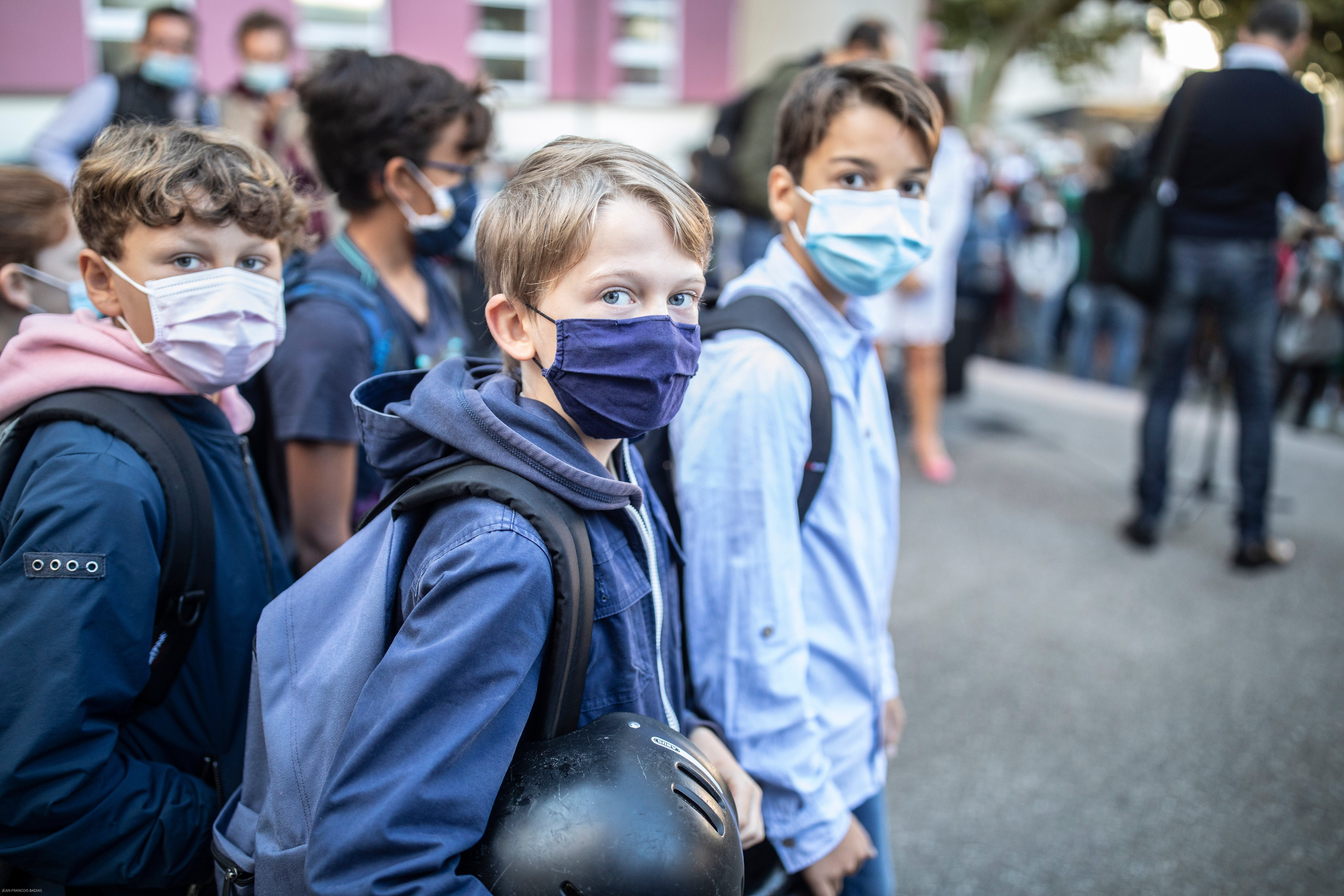 Virus Outbreak France Schools