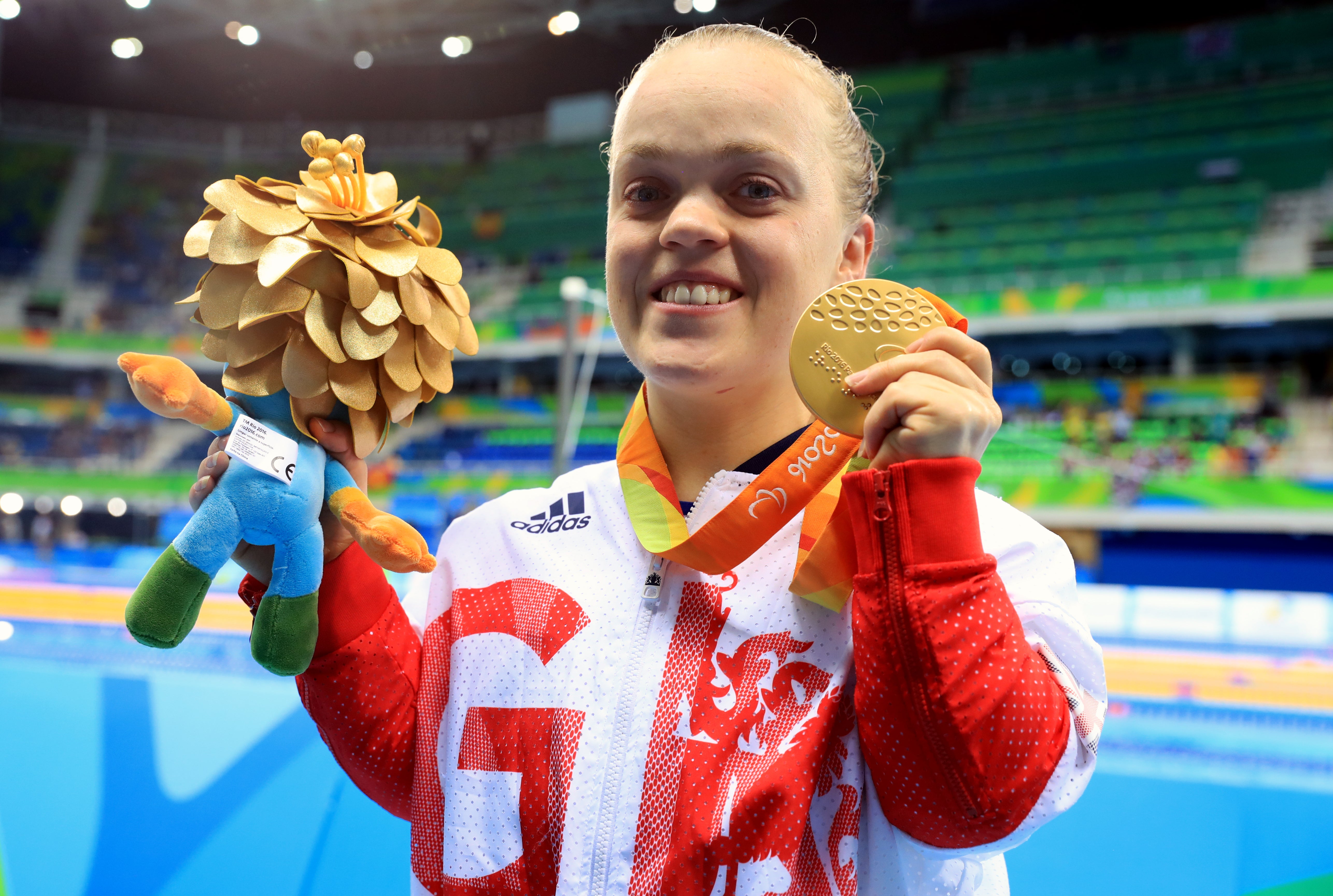 Simmonds with her 200m individual medley gold in Rio (Adam Davy/PA)