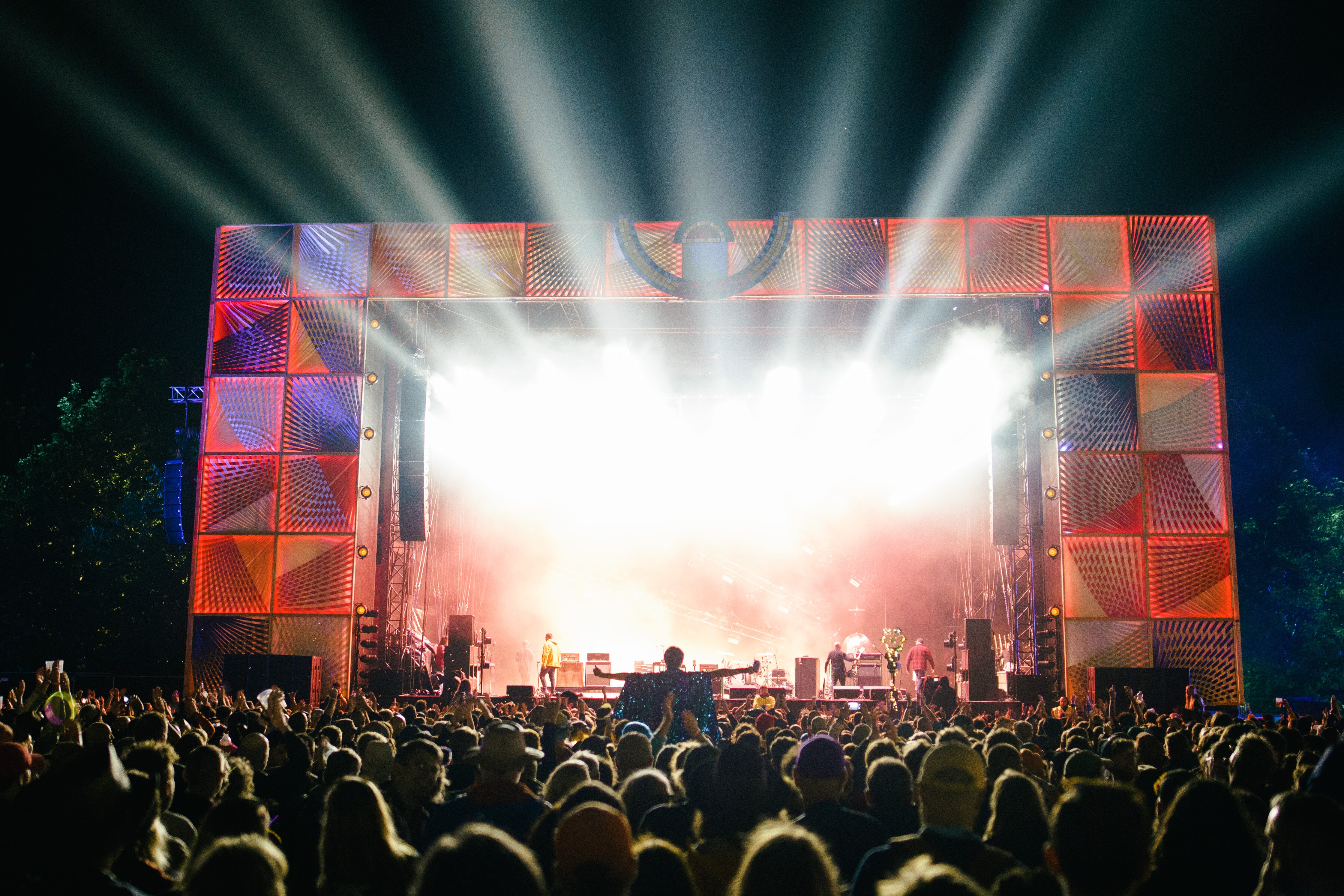 Fans watching Mogwai perform at Green Man 2021