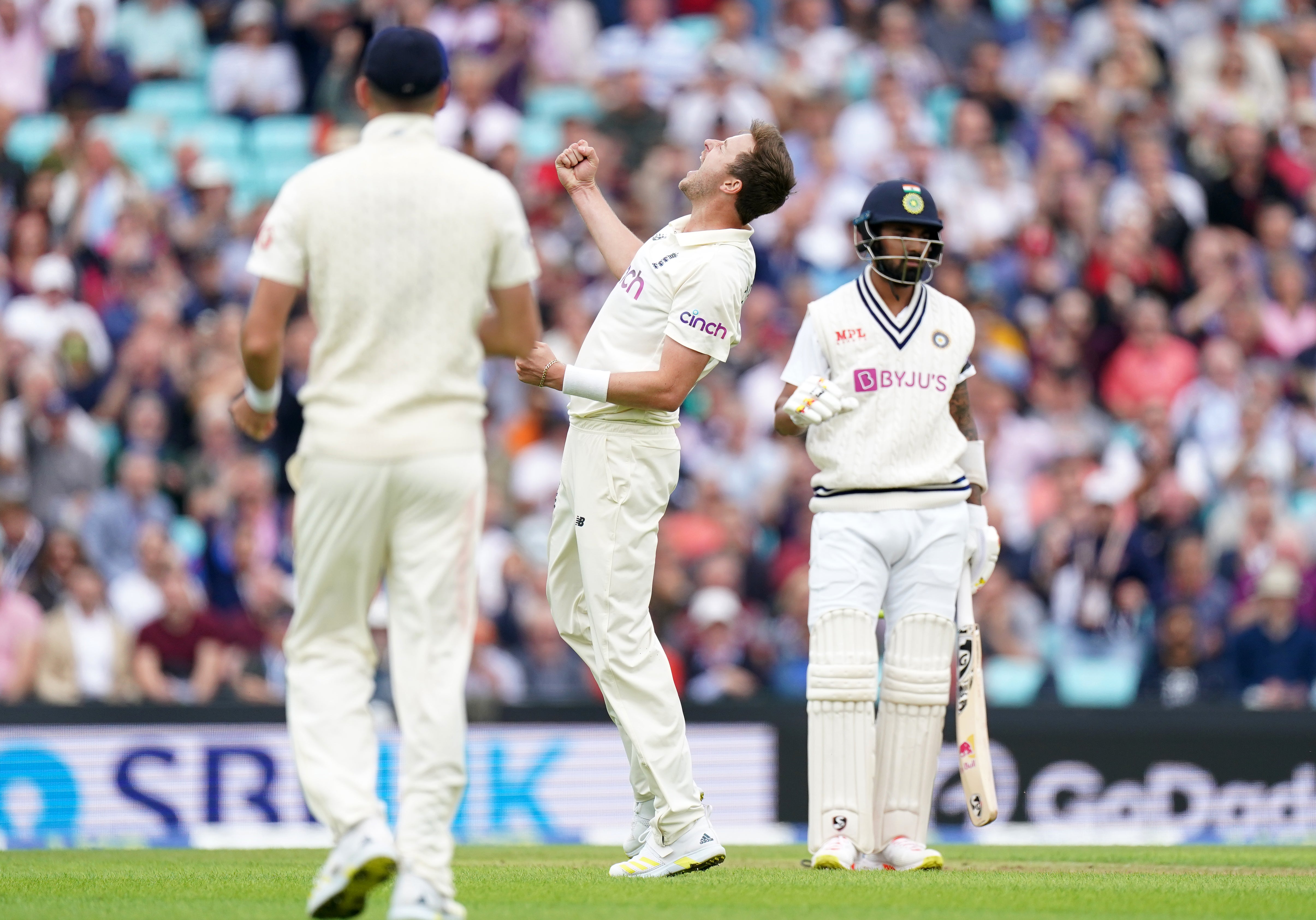 Ollie Robinson, centre, also tasted success (Adam Davy/PA)