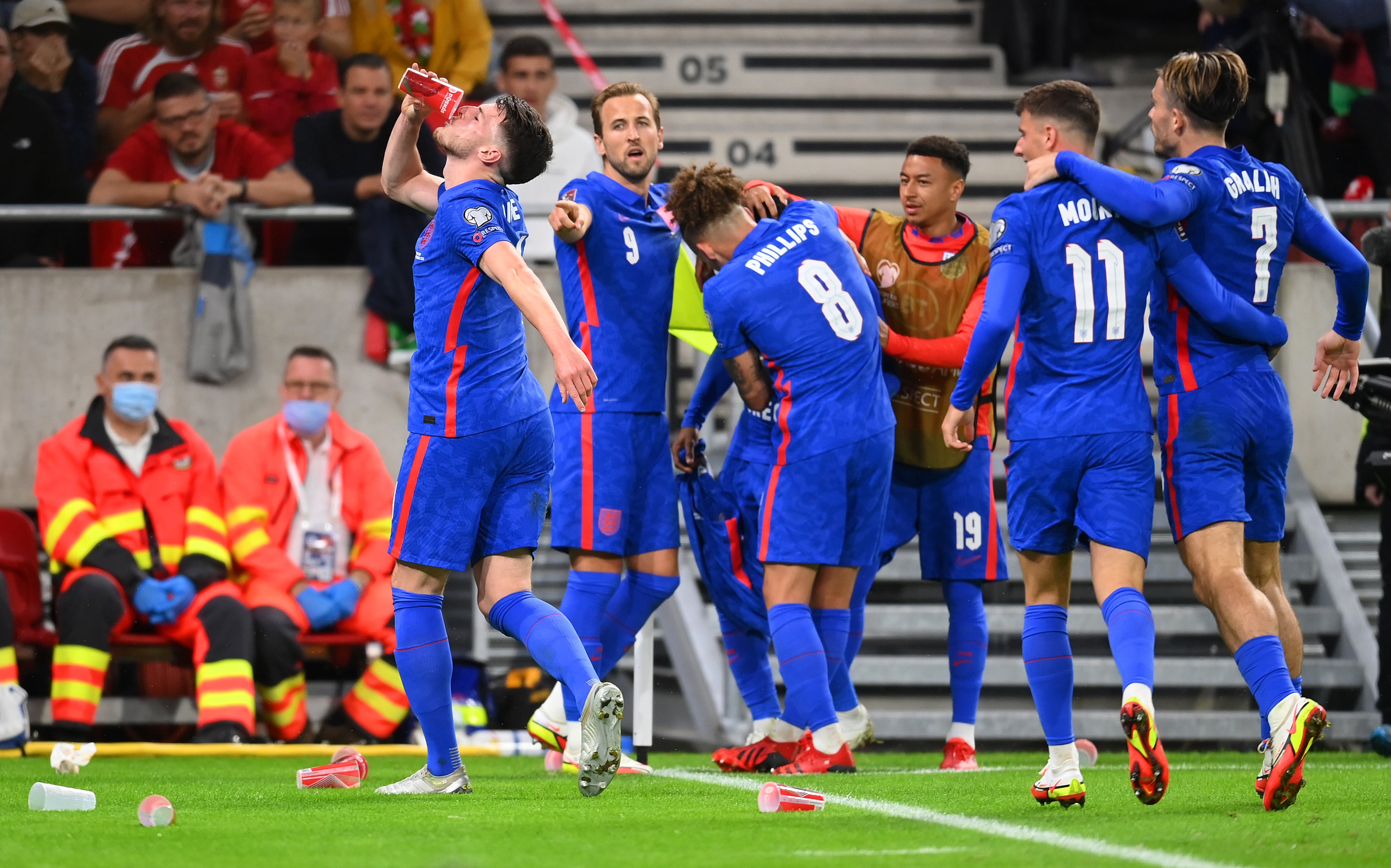 Raheem Sterling celebrates