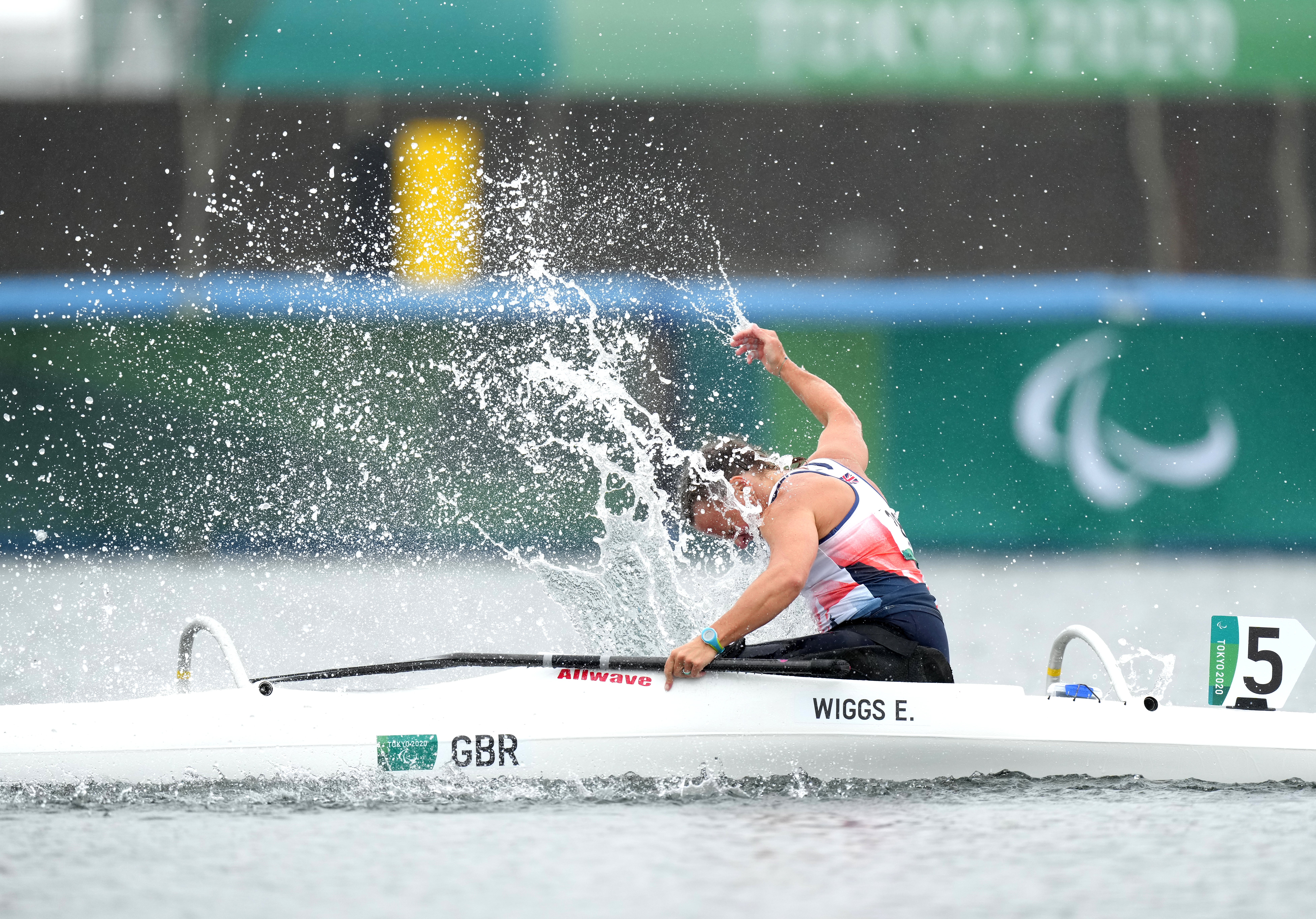 Great Britain’s Emma Wiggs was clearly delighted with her gold (John Walton/PA)
