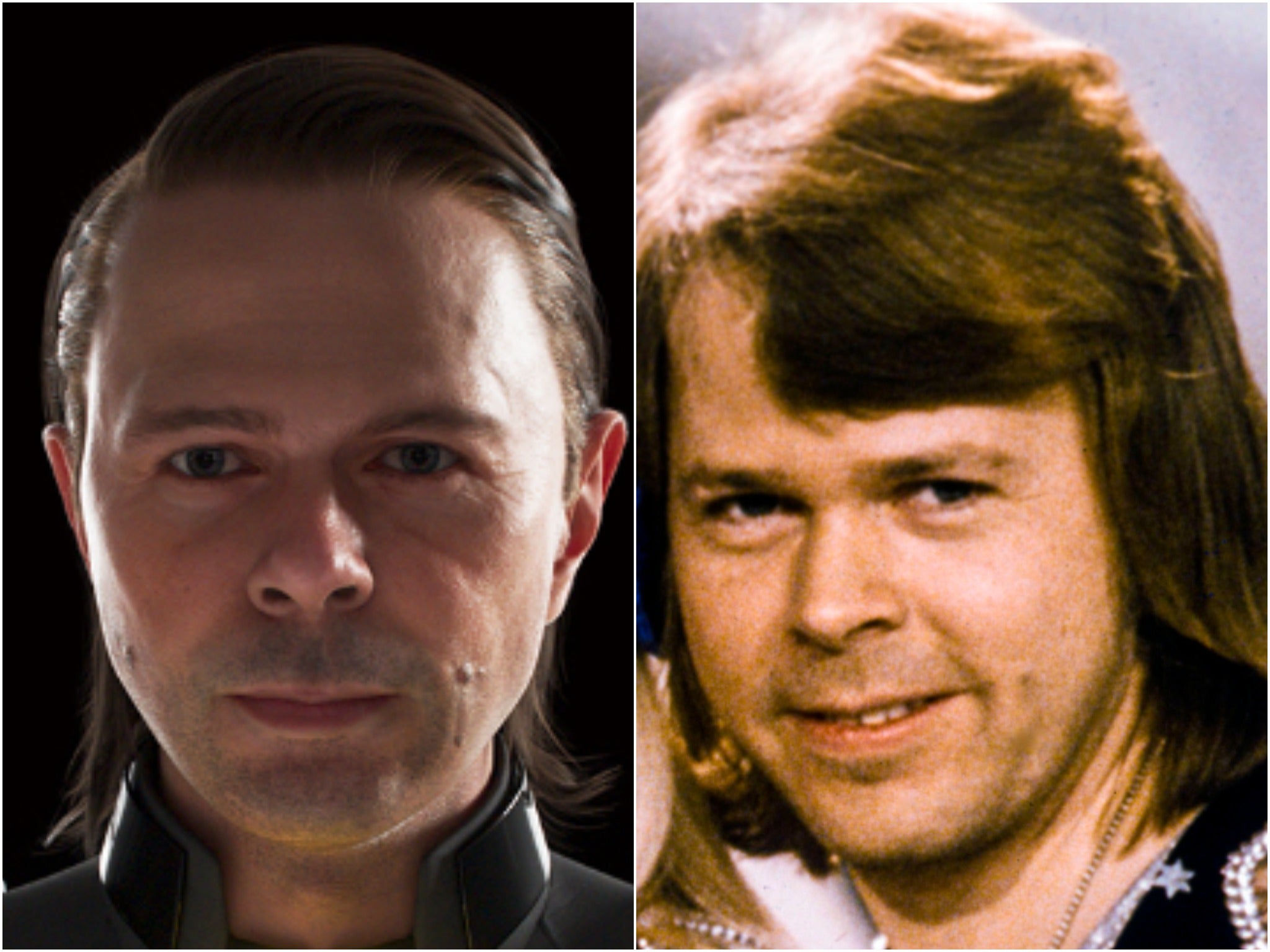 Björn Ulvaeus’s digital avatar, and the real thing